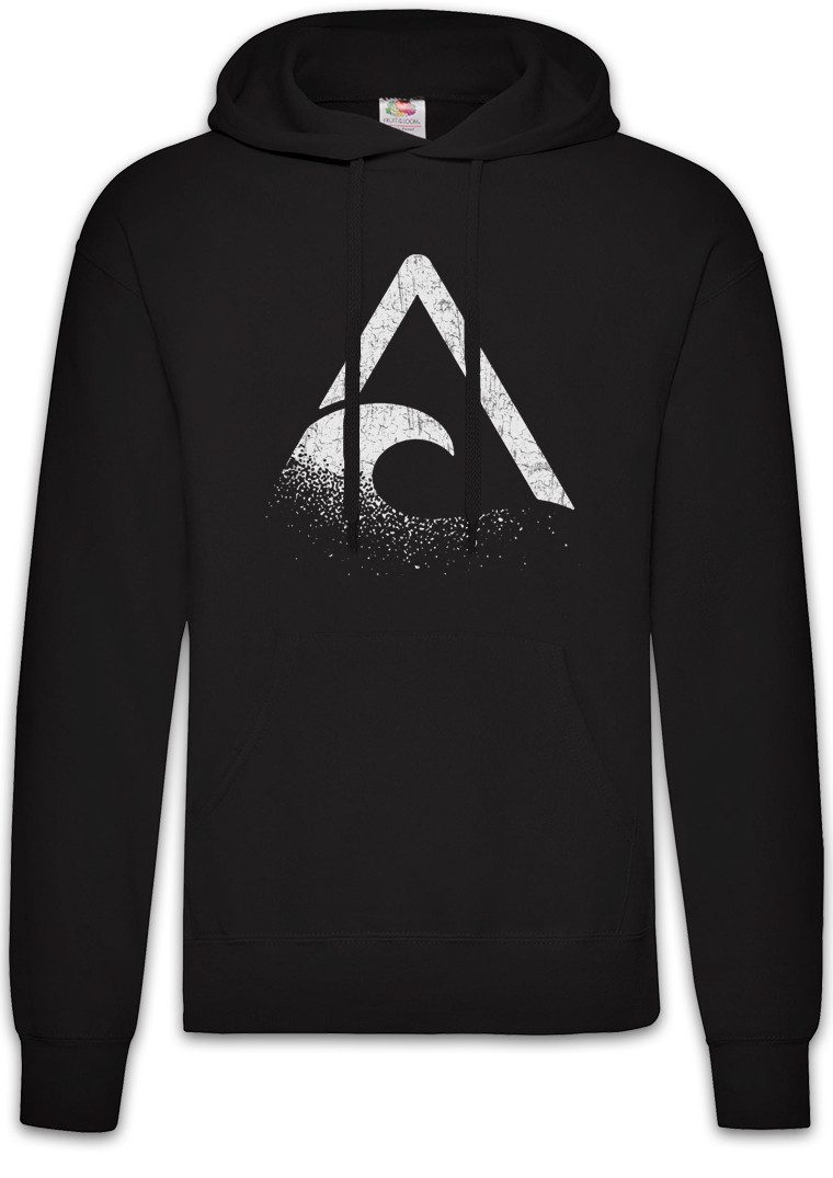 Hoodie The Wave Logo Herren Hoodie Symbol Die Sign Zeichen Book Novel Welle