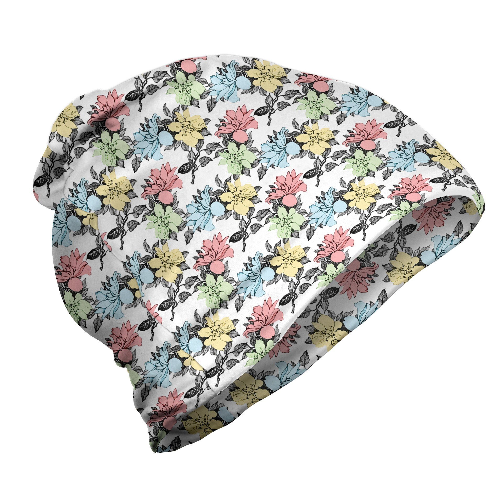 Abakuhaus Beanie Wandern im Freien Blumen Colorful Spring Botanical