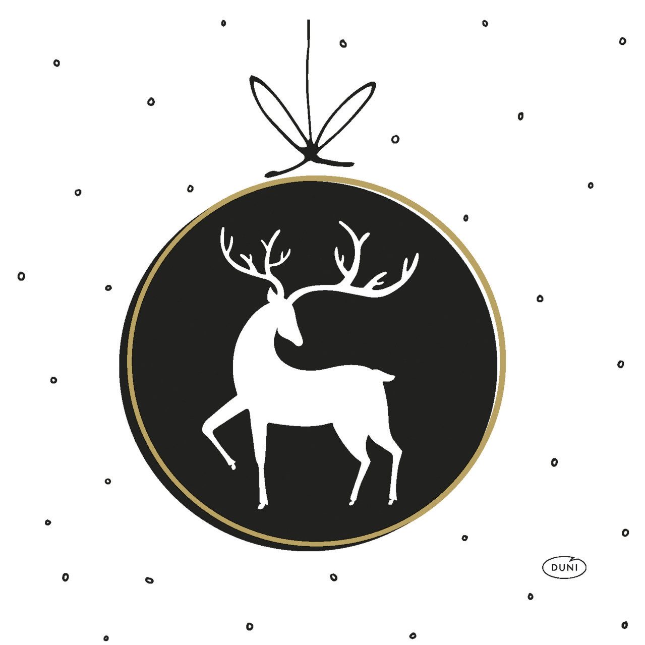 Duni Weihnachtsfigur Duni Servietten Silent Grace multi 33 x 33 cm -