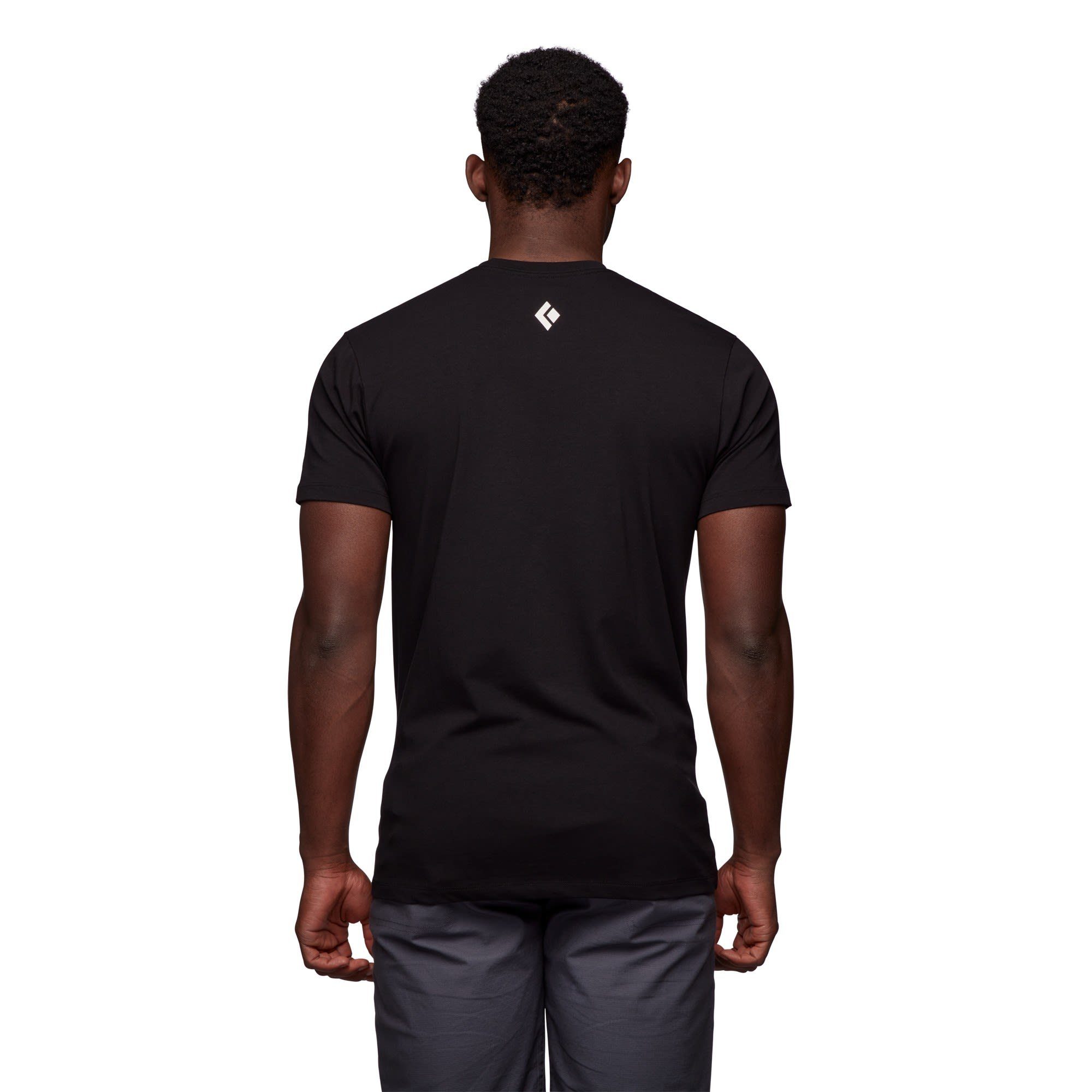 Tee Rock Herren Kurzarm-Shirt On M Diamond Black Black T-Shirt Diamond