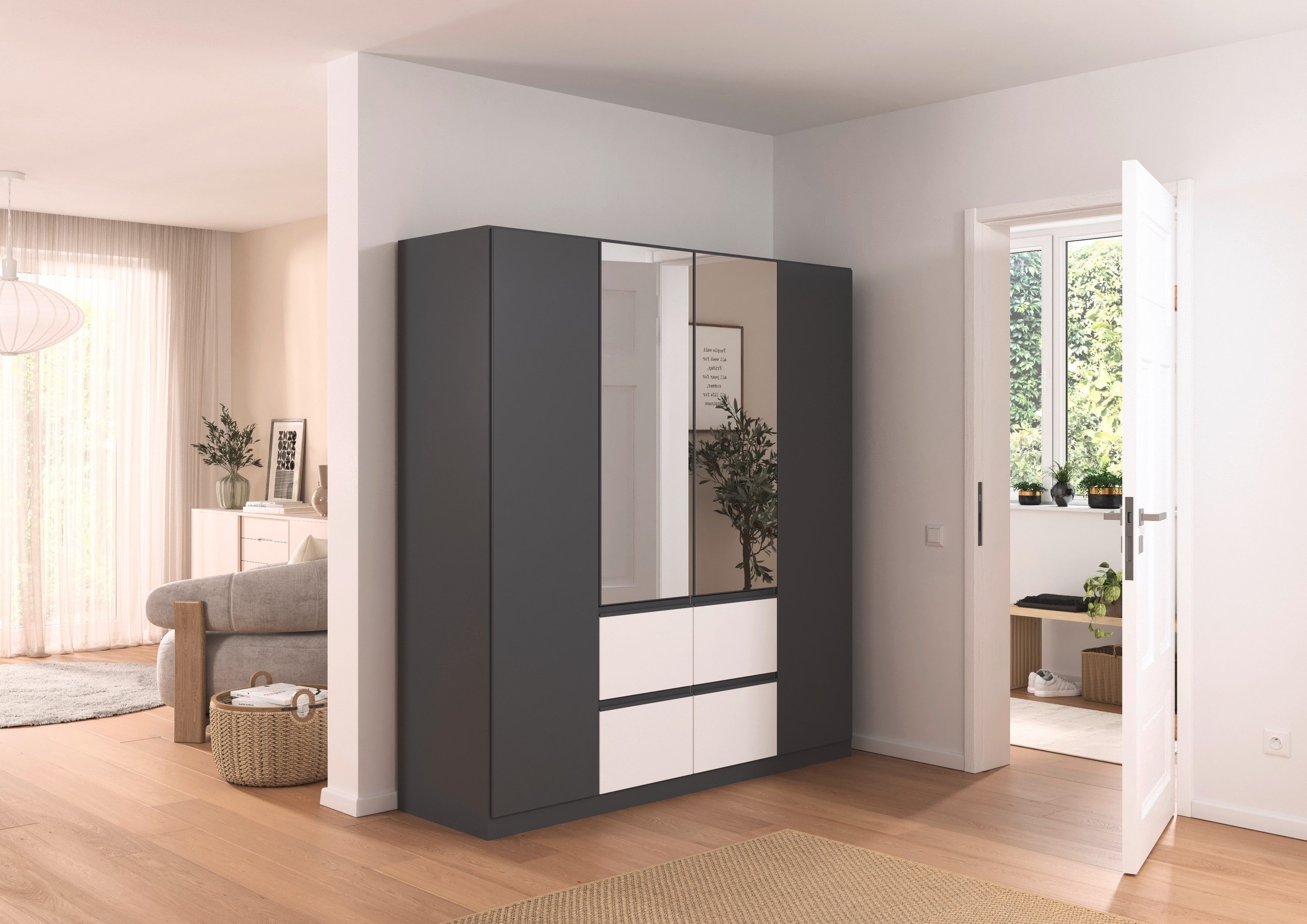 rauch Drehtürenschrank Kleiderschrank Schrank Garderobe Wäscheschrank günstig online kaufen