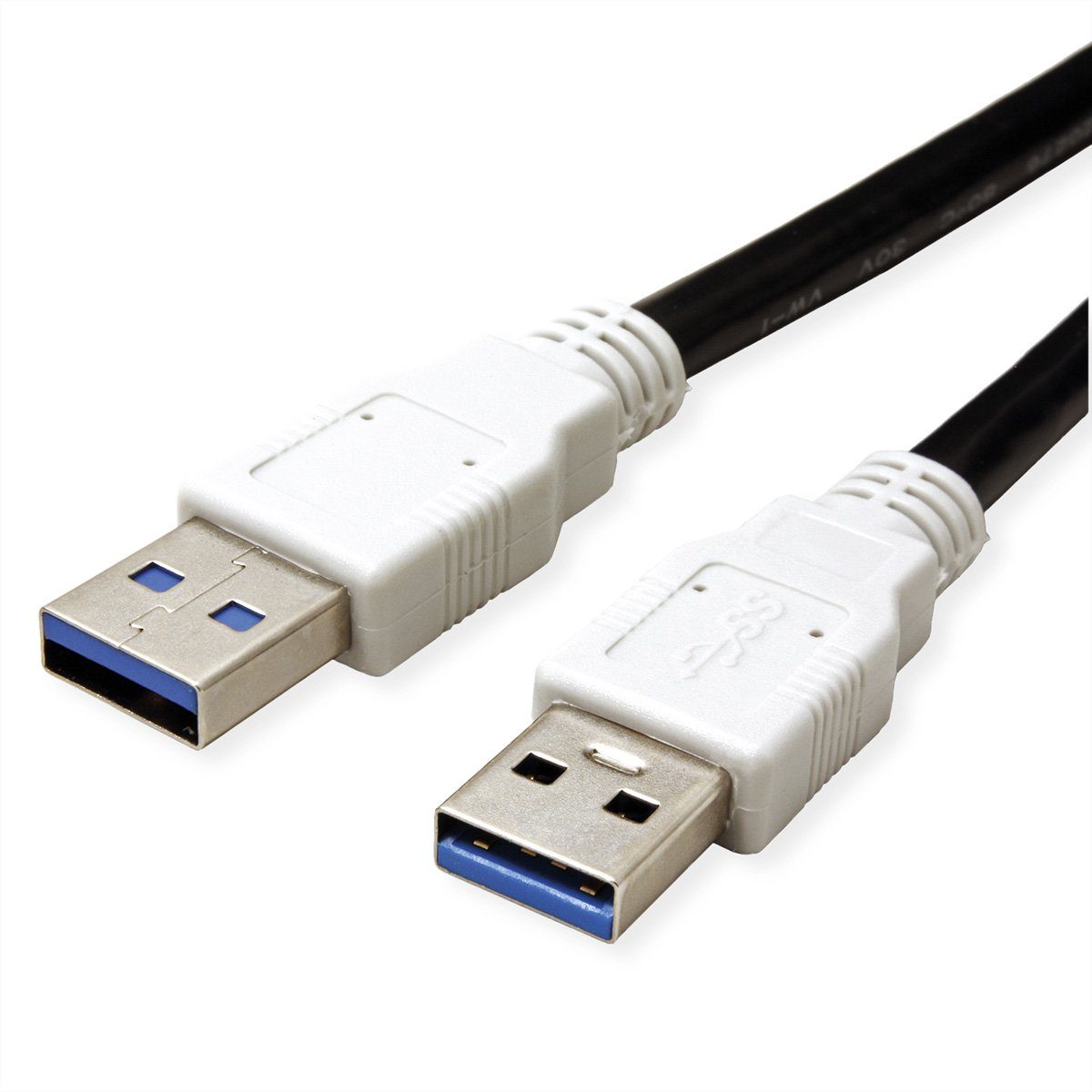 Bachmann USB 3.0 Kabel A/A 1:1 Stromadapter USB 3 Typ A Männlich (Stecker) zu USB 3 Typ A Männlich (Stecker), 100.0 cm
