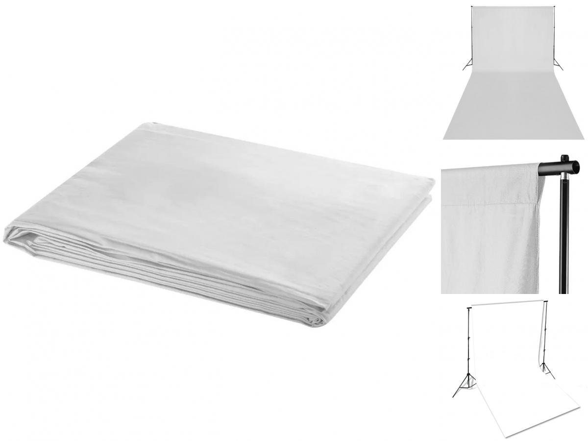 Weiß Fotohintergrund 300 x Fotostudio Baumwolle 600 cm Fotohintergrund vidaXL