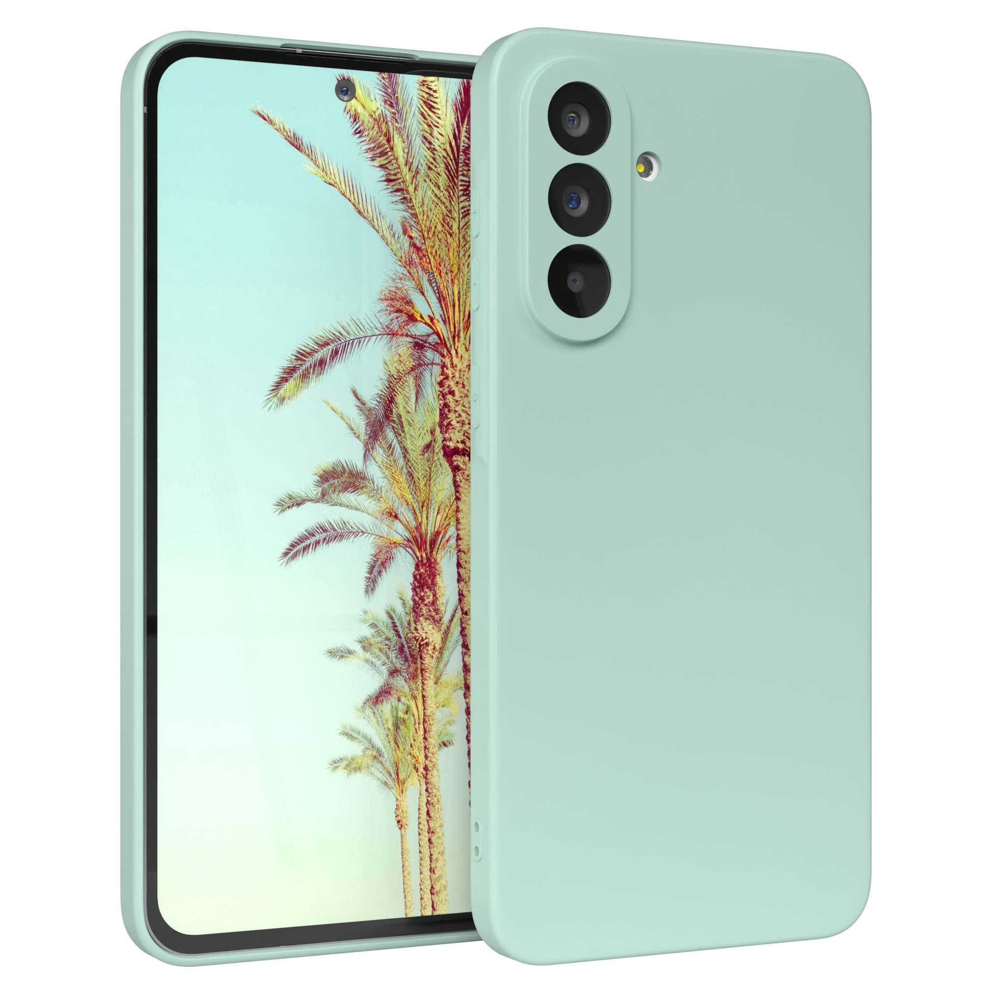 EAZY CASE Handyhülle für Samsung Galaxy A56 Hülle Silikon 6,7 Zoll, Hülle Silikon kratzfest Smart Slimcover Bumper Case Etui Mint Grün