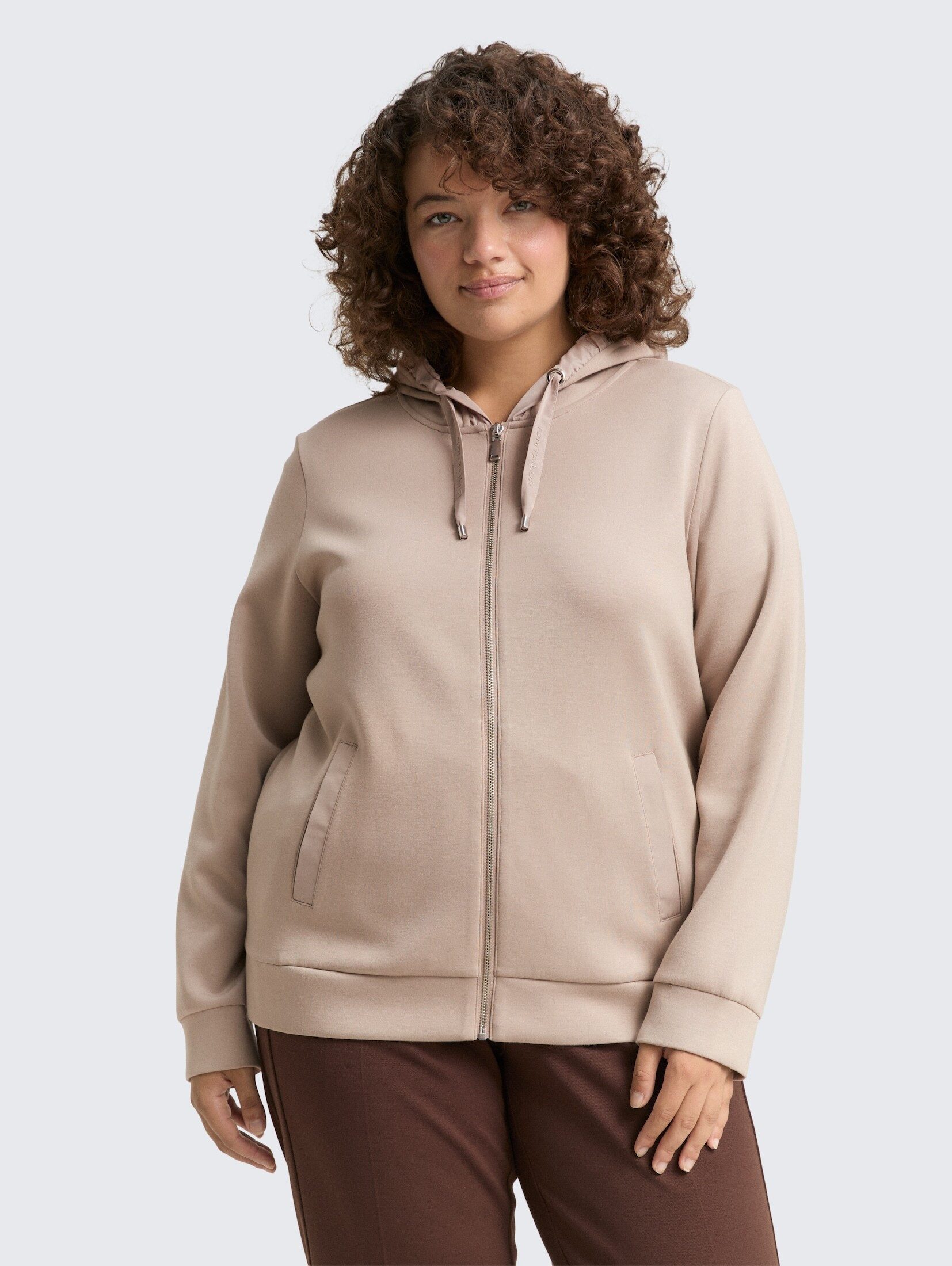 TOM TAILOR PLUS Sweatjacke Strick & Sweatshirts Plus Size - Hoodie Sweatjac günstig online kaufen