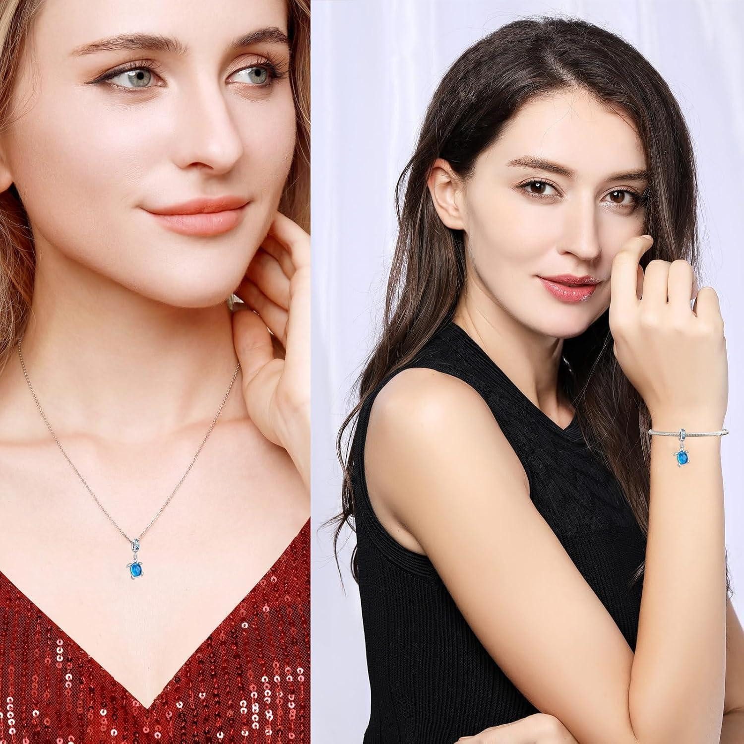 LuxusKollektion Charm Schmetterling Anhänger 925 Sterling Silber Schmetterling Meeresschildkröten Anhänger – Bild 5 von 5