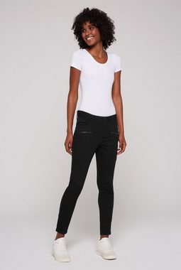 SOCCX Slim-fit-Jeans mit verkürztem Bein