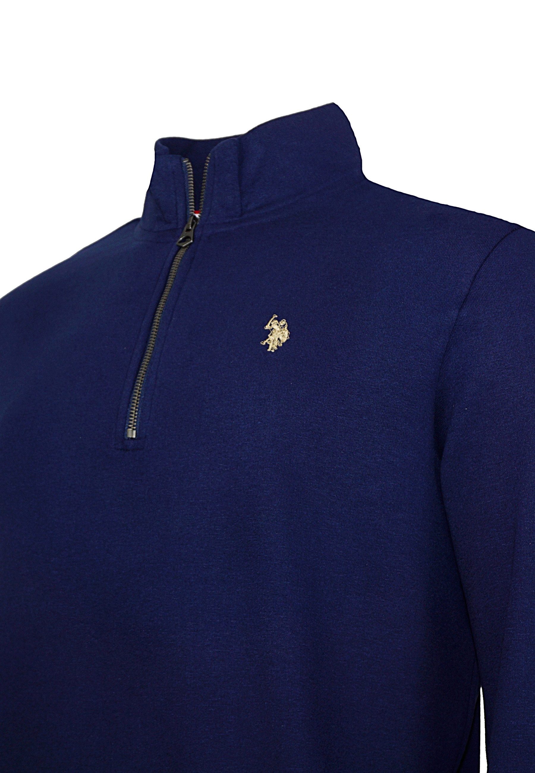 U.S. Polo Assn. Strickpullover Pullover Troyer Half Zip (1-tlg)