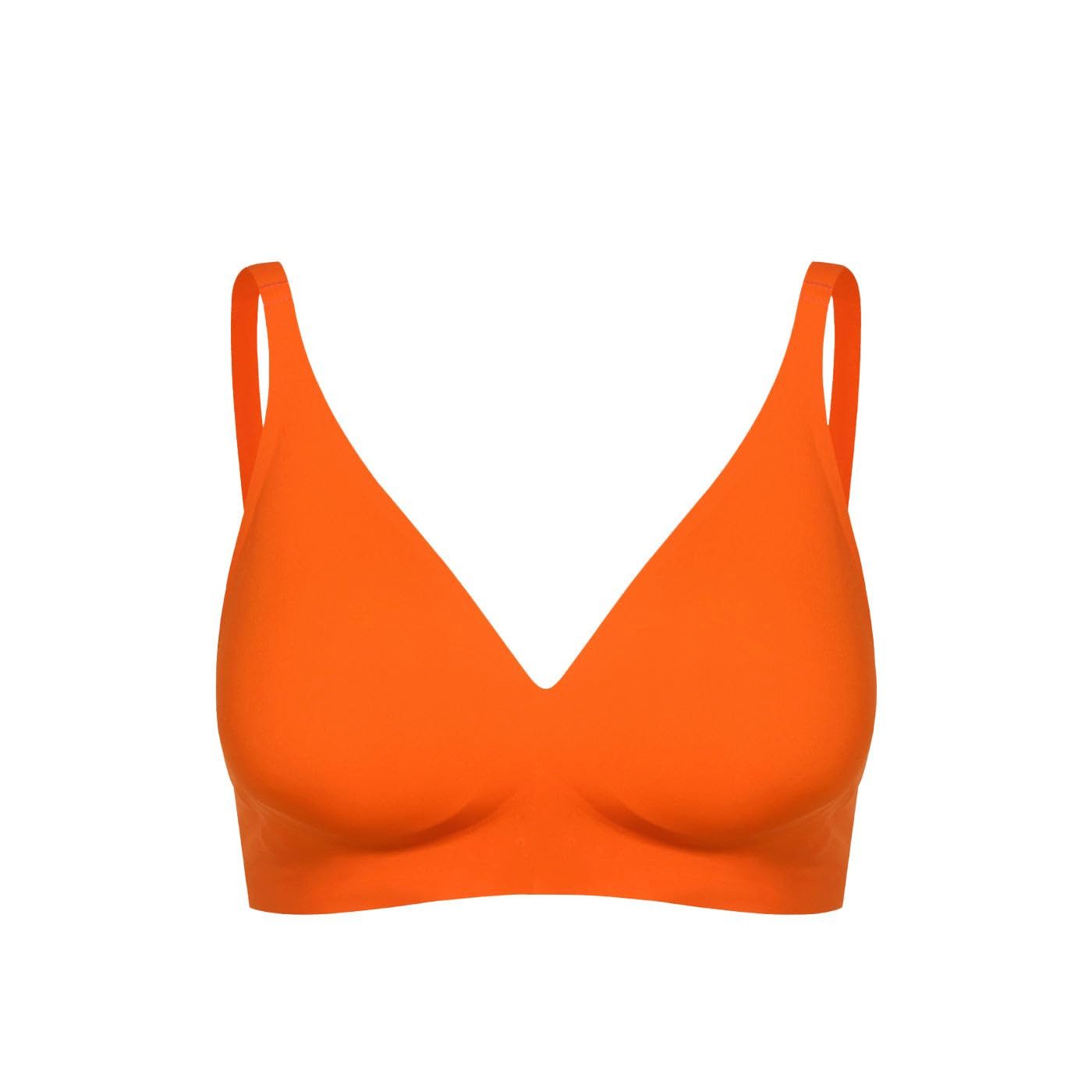 cfab by creamy fabrics Bügelloser BH Comfort Push-Up BH-Sunset Orange-M (1-tlg)