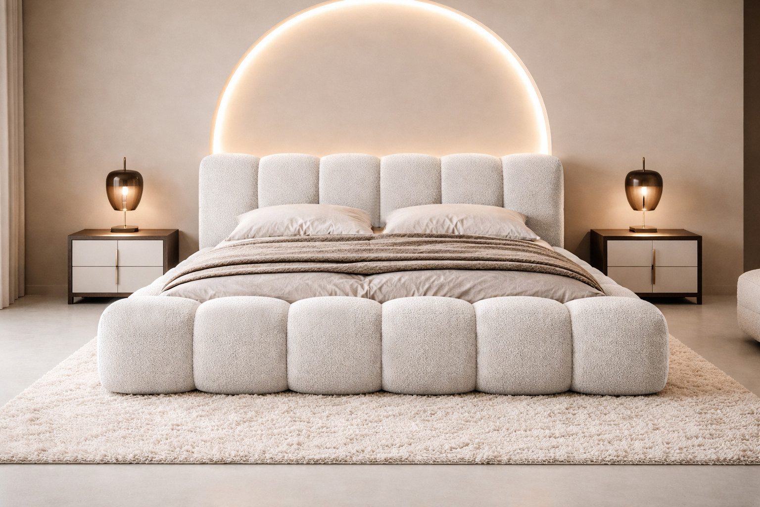 Compleo Polsterbett Designerbett, Wolkenbett, TOPSELLER, Modern Schlafzimmer, Made in EU, Wolkenbett modern