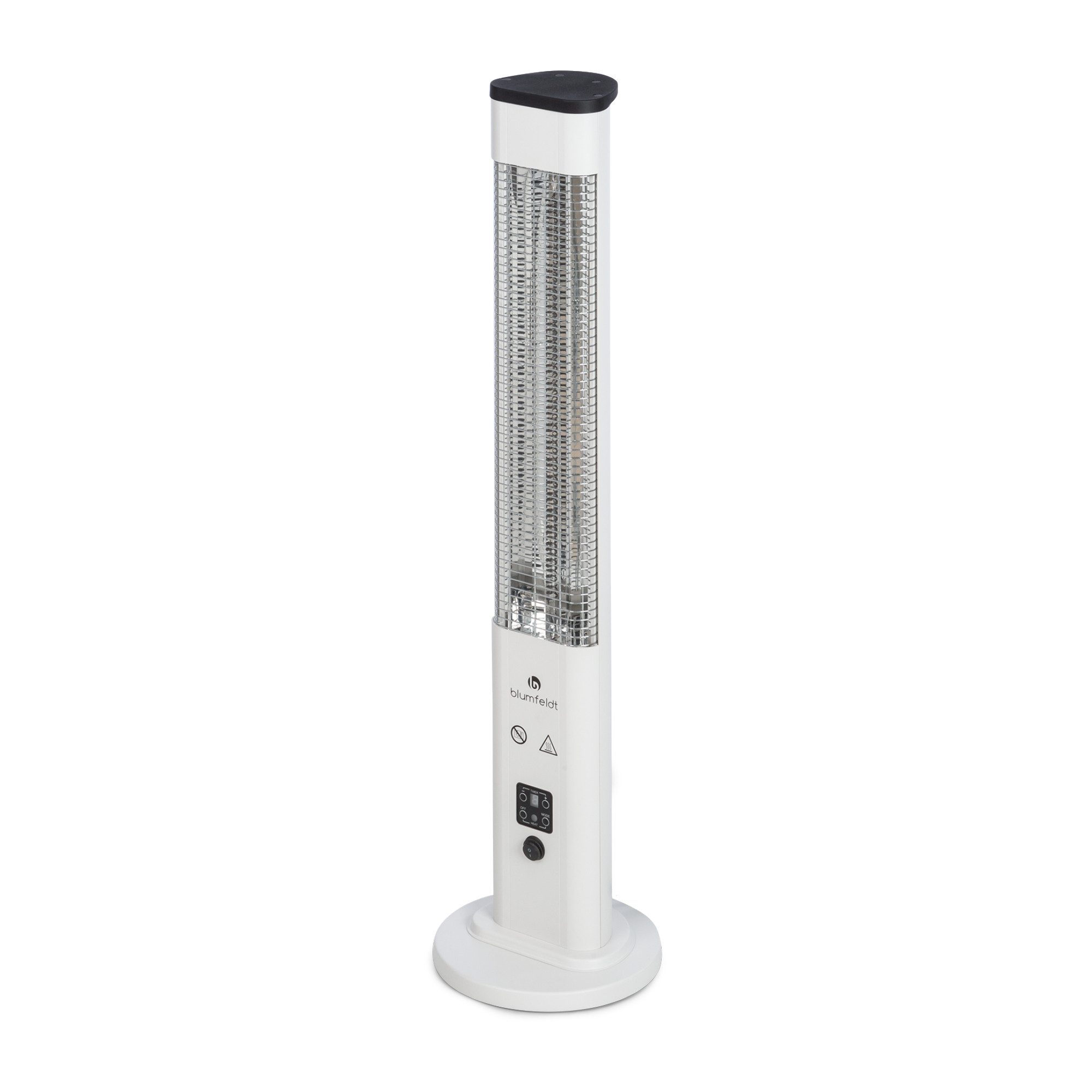 blumfeldt Terrassenstrahler Heat Guru Plus In&Out, Infrarot Heizstrahler Terrasse elektrisch Infrarotheizung Standgerät