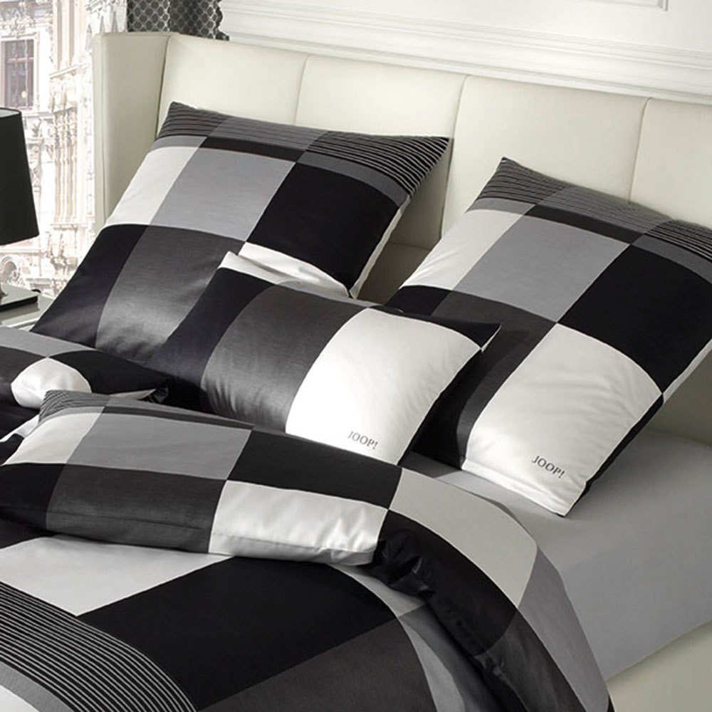 JOOP! Bettwäsche Plaza Squares, Mako Satin, günstig online kaufen