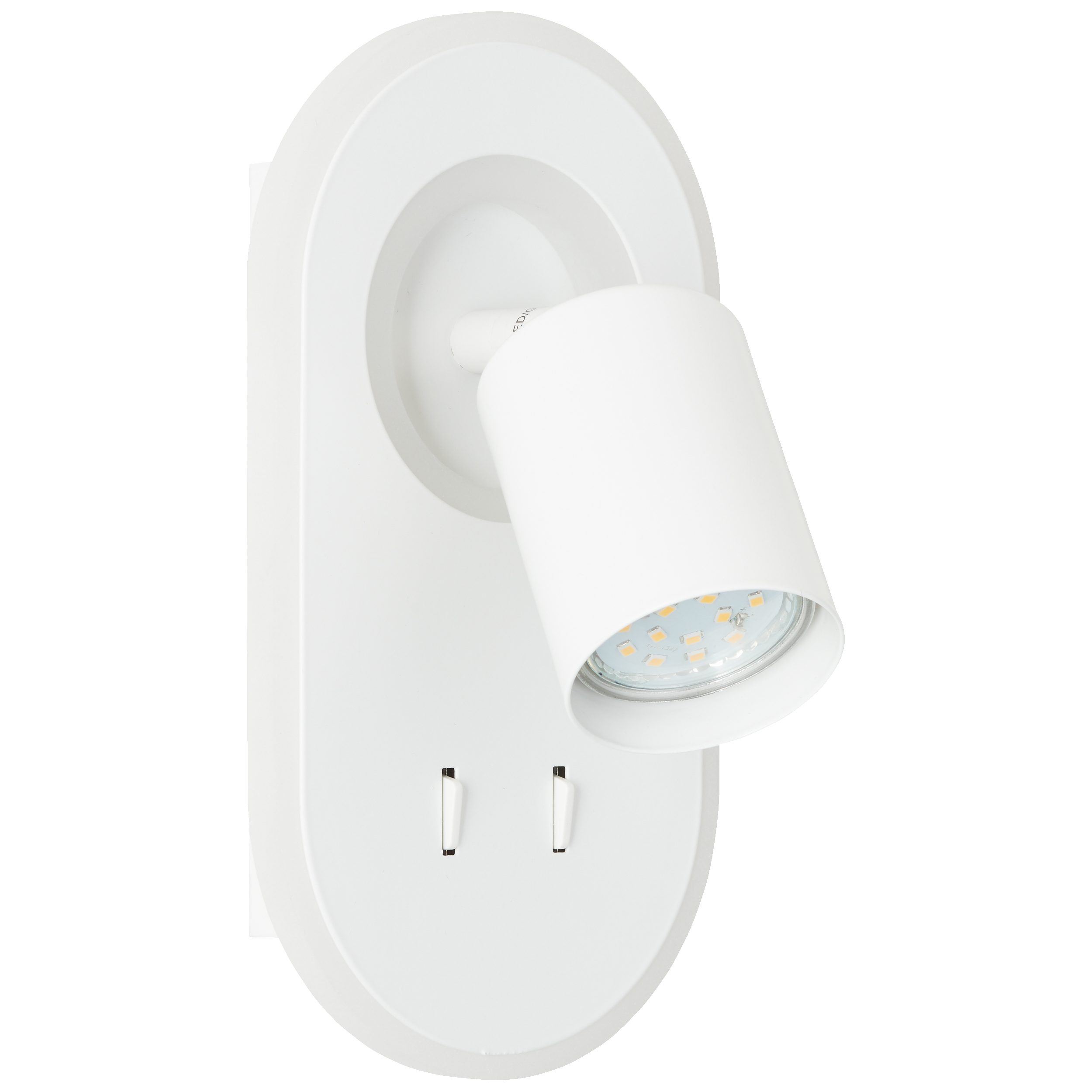 Lightbox Deckenstrahler, ohne Leuchtmittel, LED Wandspot, 22 x 12 x 16 cm, 10 W, 1200 lm, 3000 K & 1 x GU10