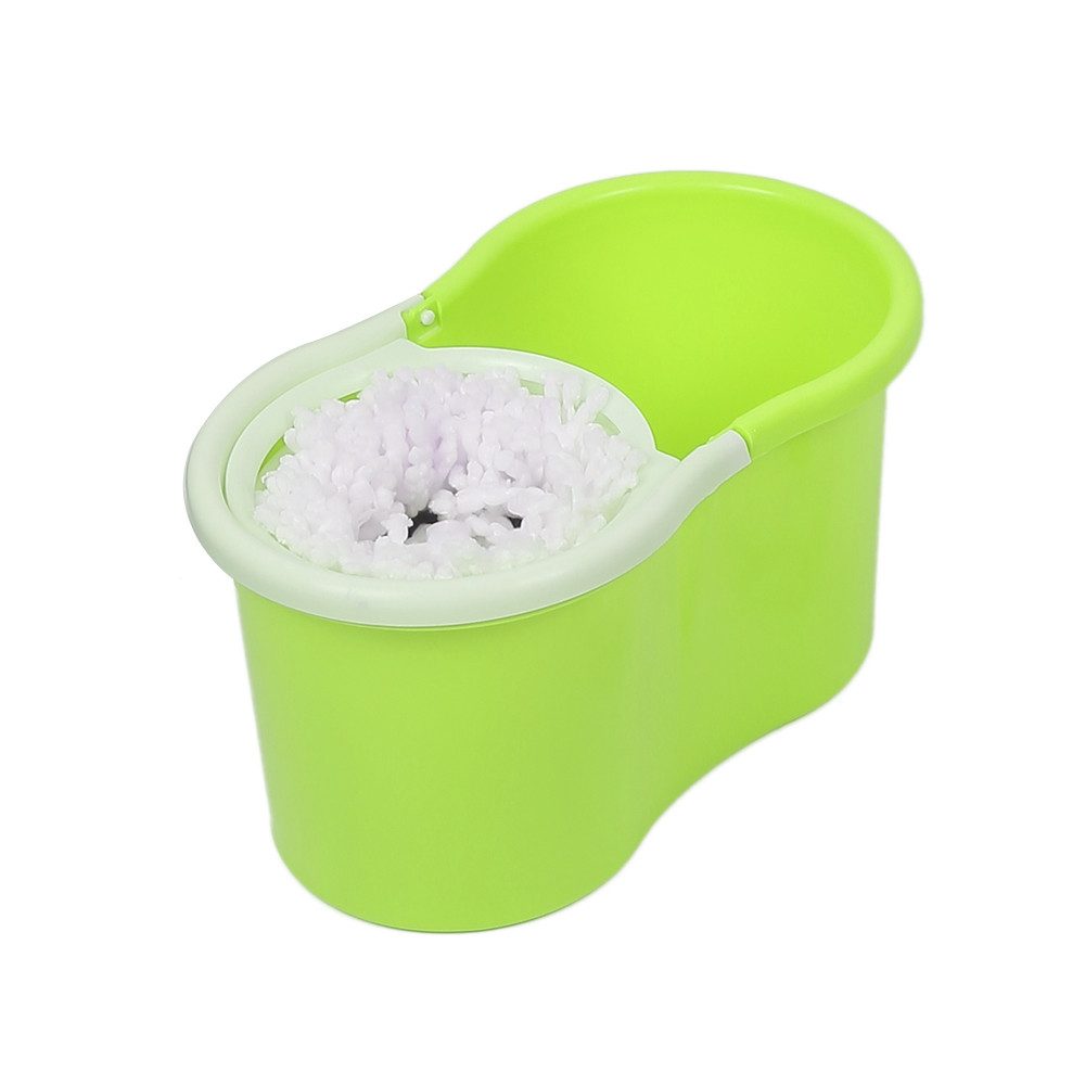 JEOBEST Wischmopp Wischmopp Komplett Set mit Eimer, 2 Mikrofaser-Moppkopf, 360° Kardangelenk, längenverstellbar (80-110cm)
