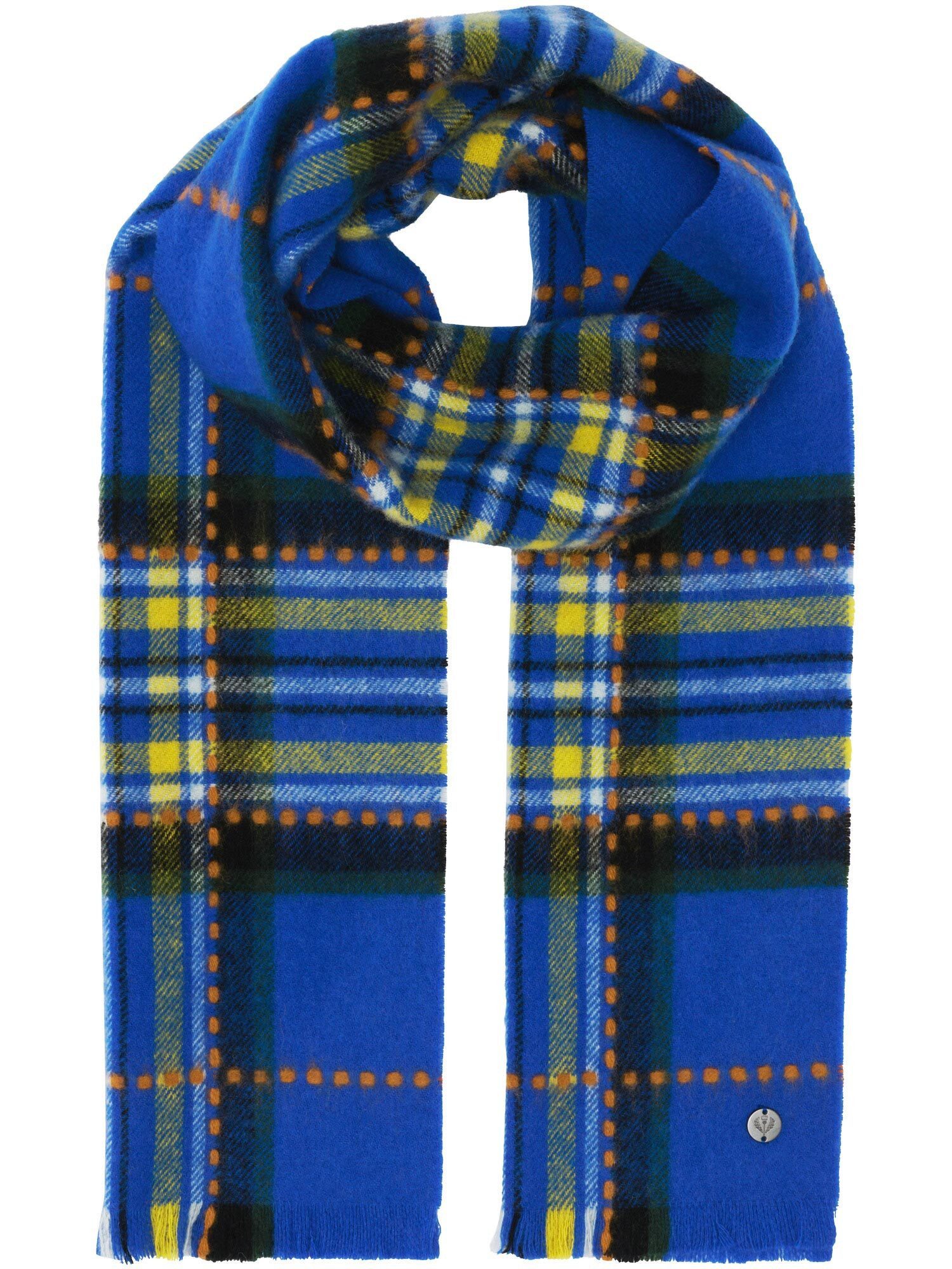 Fraas Modeschal Karierter Wollschal in auffälligen Farben