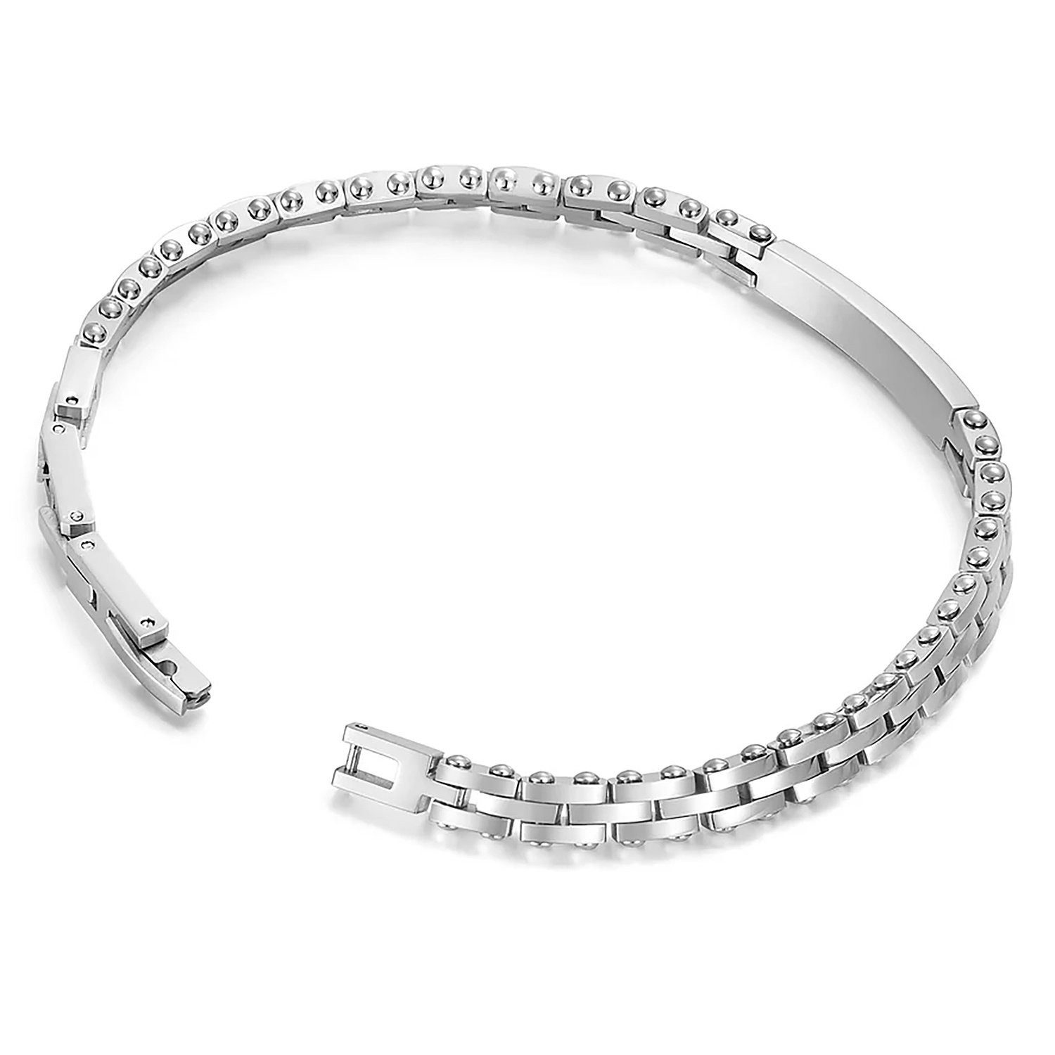 Police Edelstahlarmband PEAGB0039301, Herren-Armband Brick Edelstahl