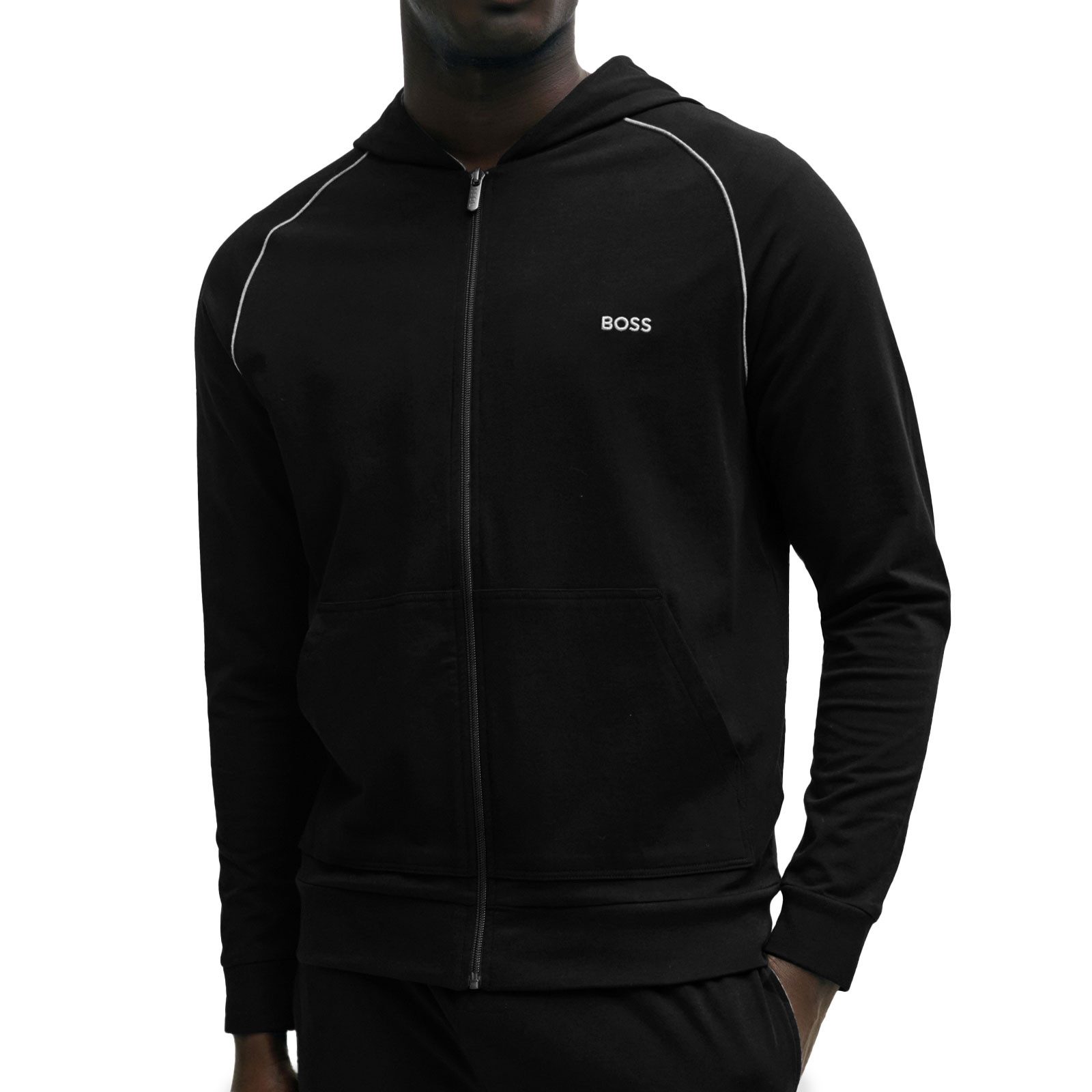 BOSS Sweatjacke Mix&Match Jacket H mit Kontraststreifen an der Schulter günstig online kaufen