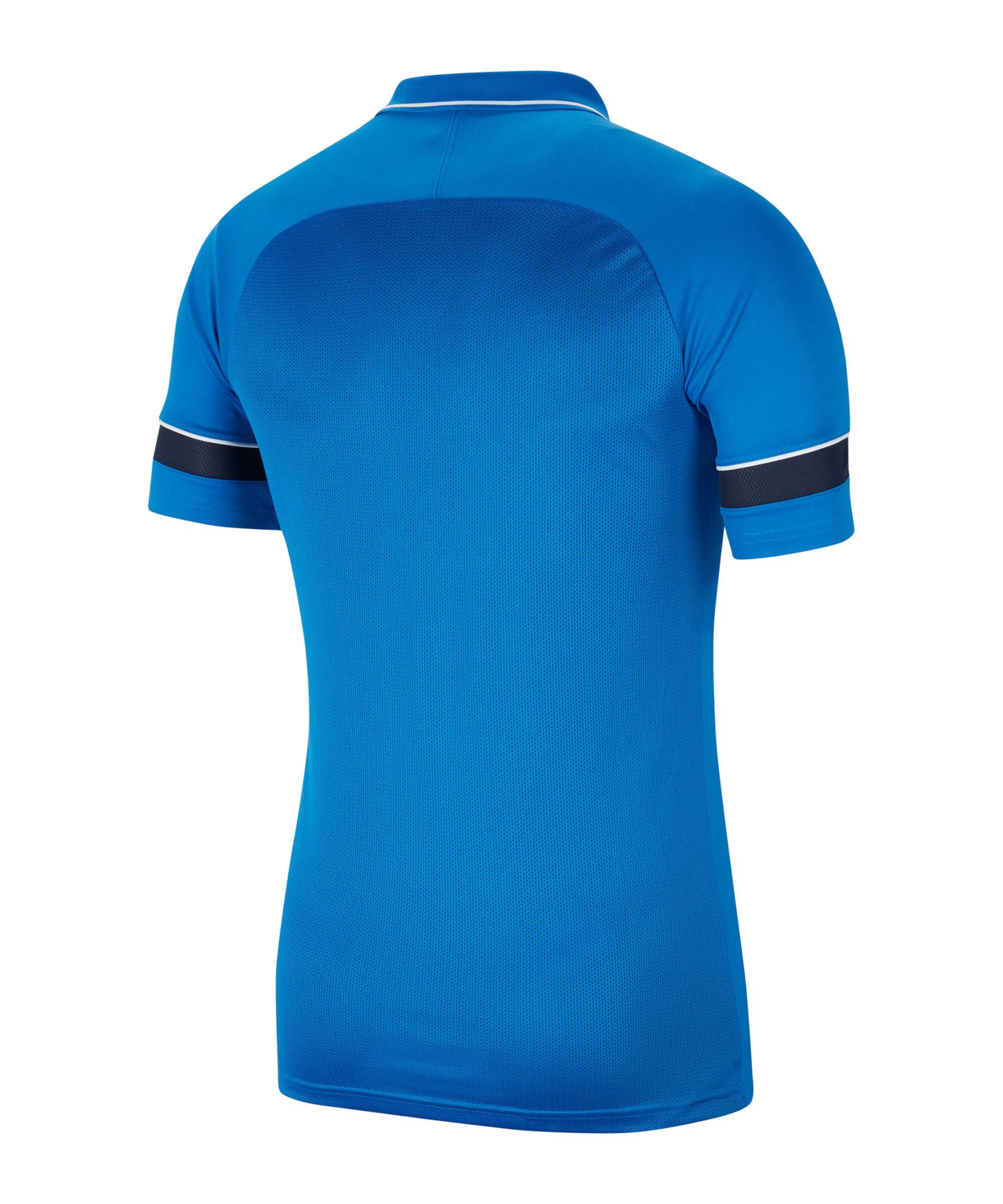 21 default blauweiss Academy Nike Poloshirt T-Shirt