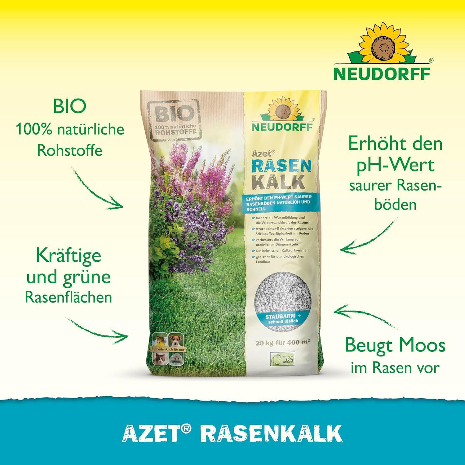 Neudorff Rasenkalk Bio Azet RasenKalk 20 günstig online kaufen