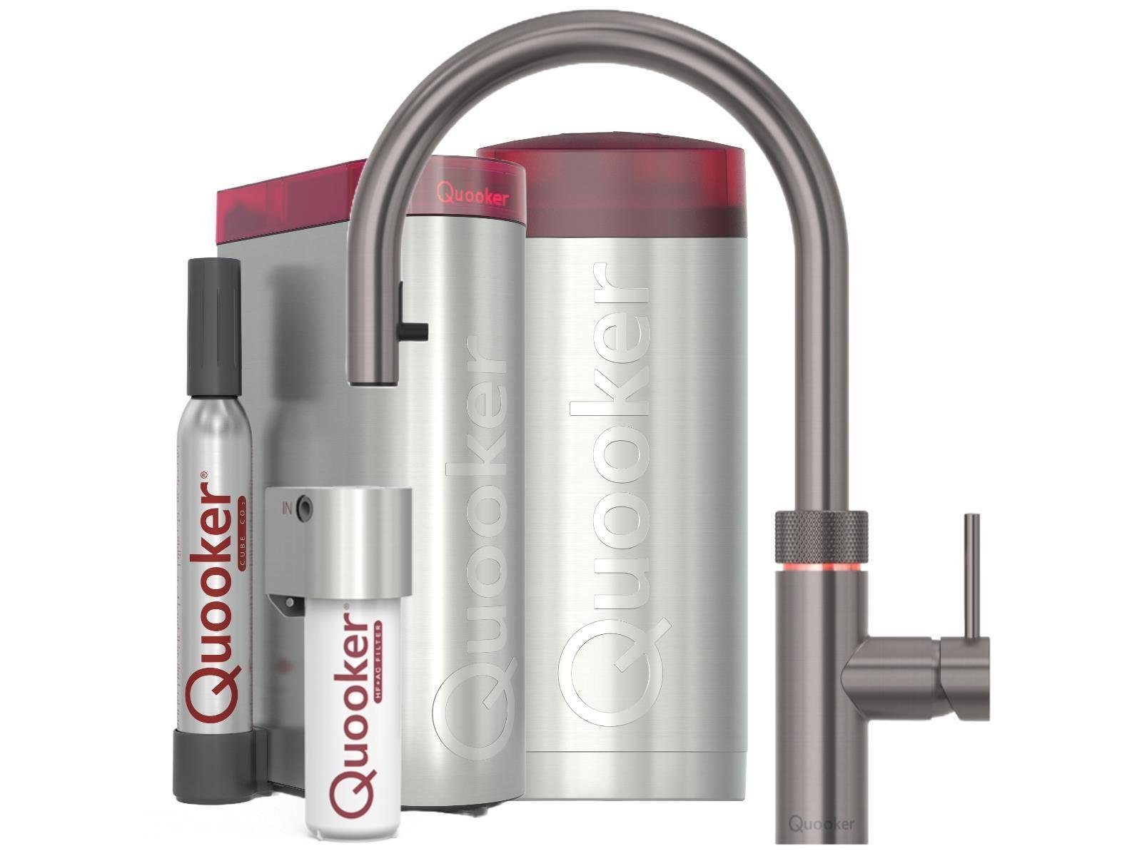 QUOOKER Küchenarmatur Quooker Flex Combi+ & Cube inkl. Cube-Filter
