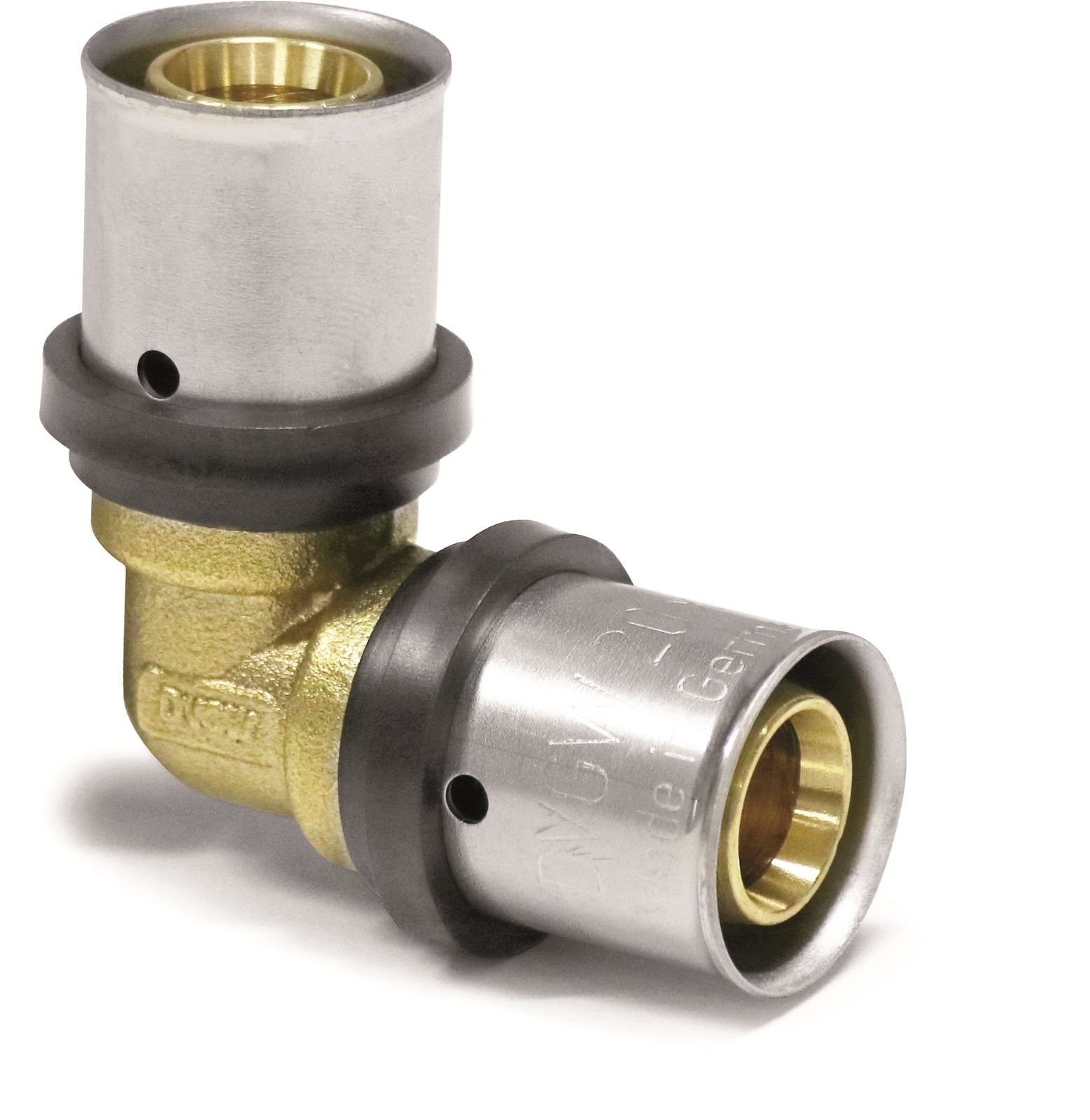 Pressfitting Pipetec Pressfitting Winkel 20x2 mm 90° TH Kontur Alu