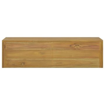 vidaXL Fächerschrank Wand-Badschrank 110x45x30 cm Teak Massivholz (1-St)