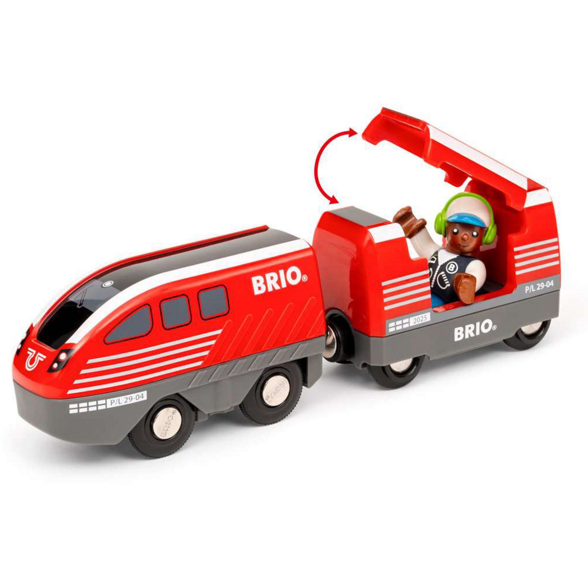 BRIO® Spielzeugeisenbahn-Set BRIO World World - Zugset mit Rückziehmotor