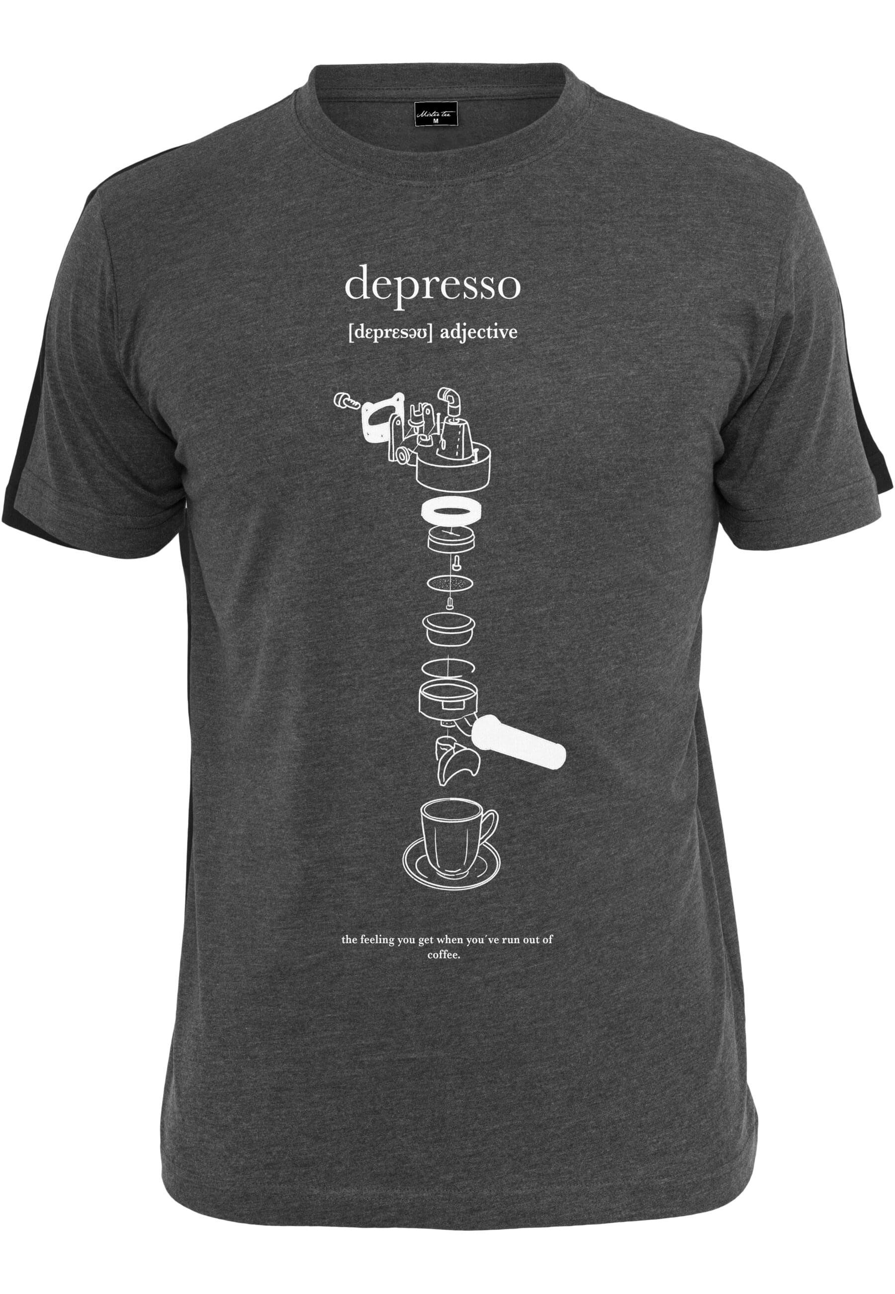 MisterTee Kurzarmshirt MisterTee Herren Depresso Tee günstig online kaufen