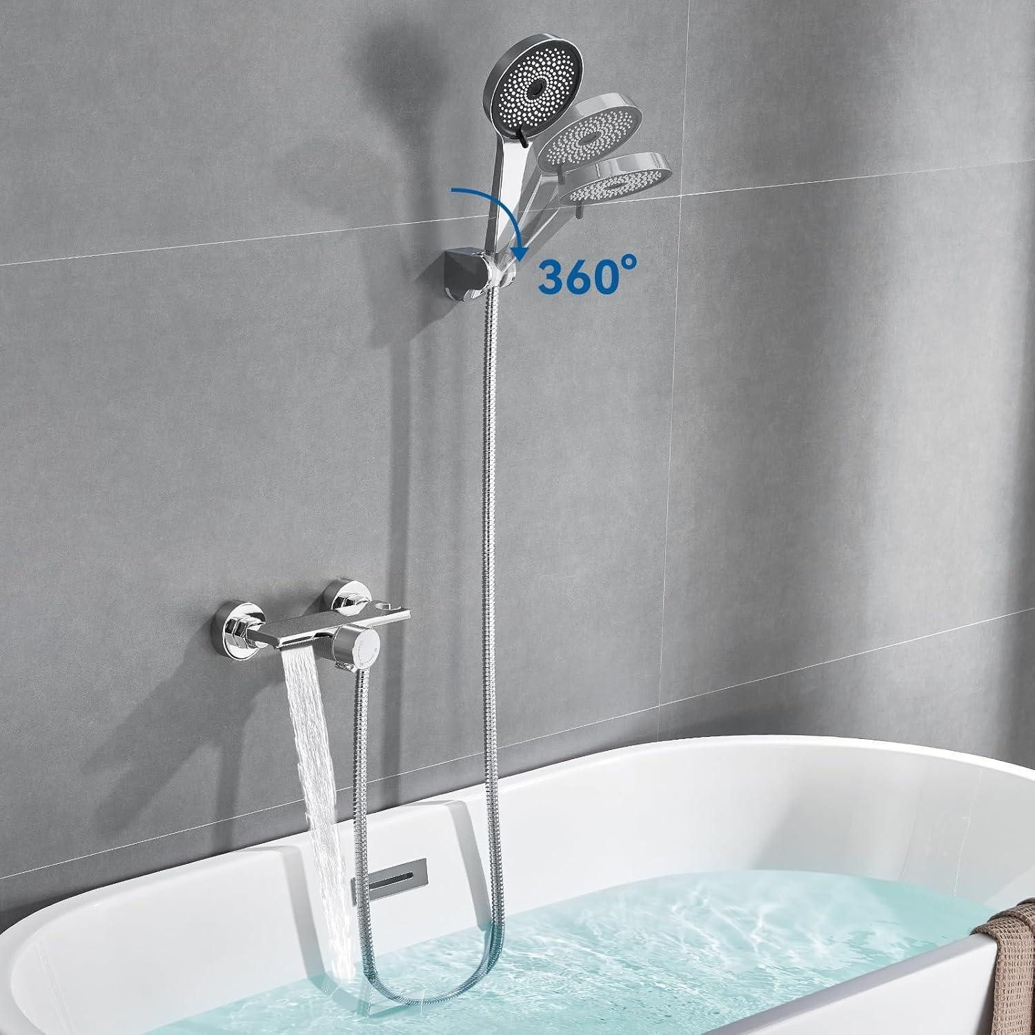 LuxusKollektion Wannenarmatur Badewannenarmatur Wasserfall mit Handbrause u günstig online kaufen