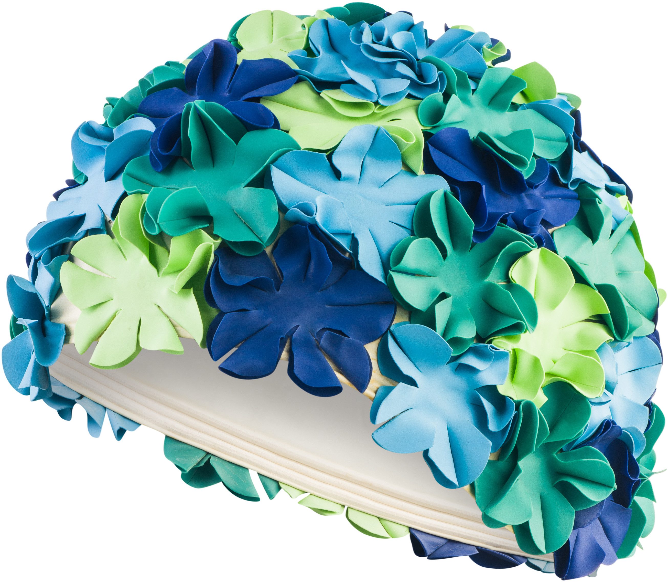 Aqua Speed Badekappe Badehaube im Retro-Stil Damen Pool & Aqua-Fitness, Retro-Badehaube mit Blumenstruktur – Stilvoll & funktional