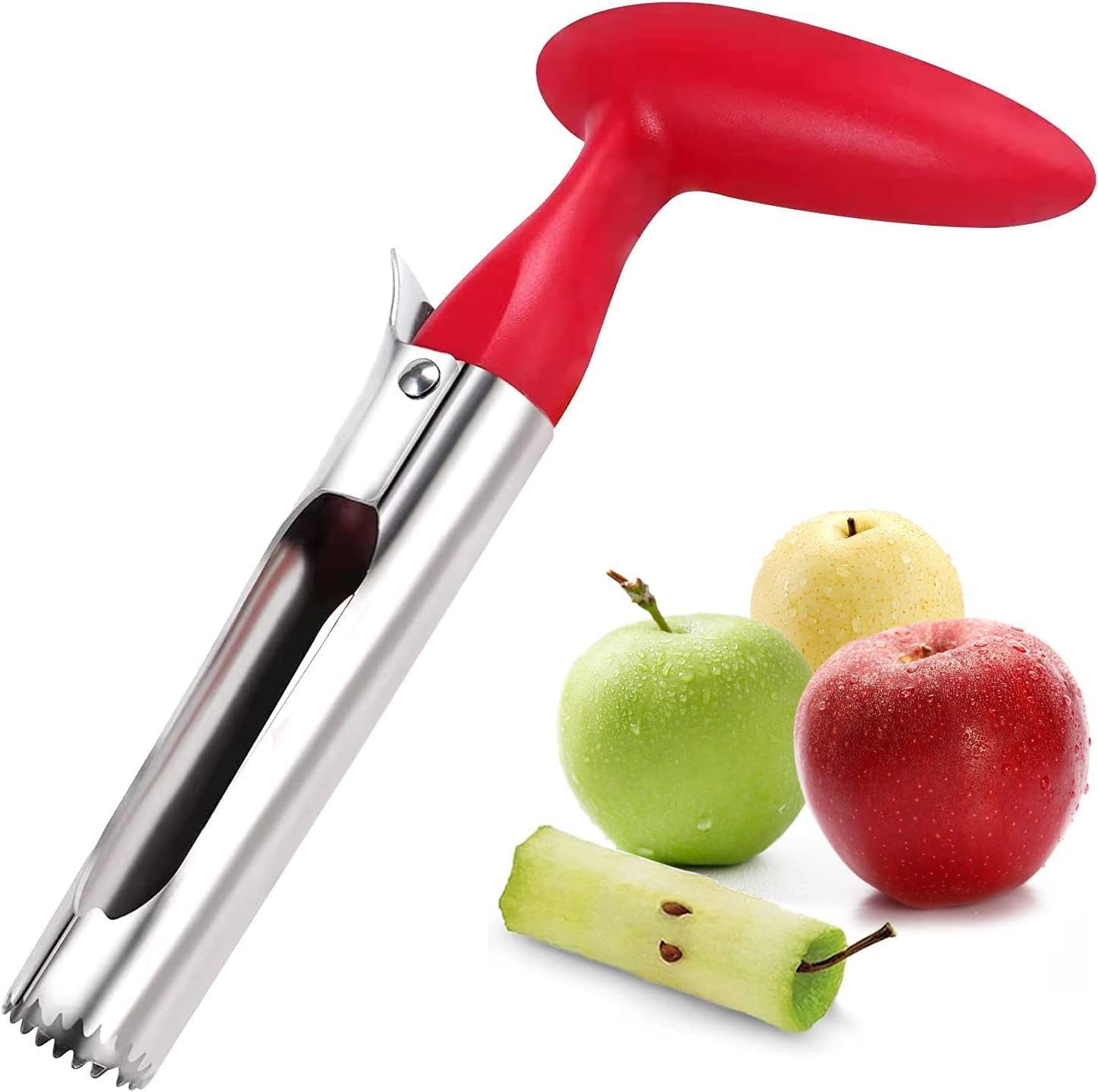 FELIXLEO Obstschneider Apfelentkerner, Ausstecher für Apfel Birne Paprika, langlebig, tragbar, (1-tlg)