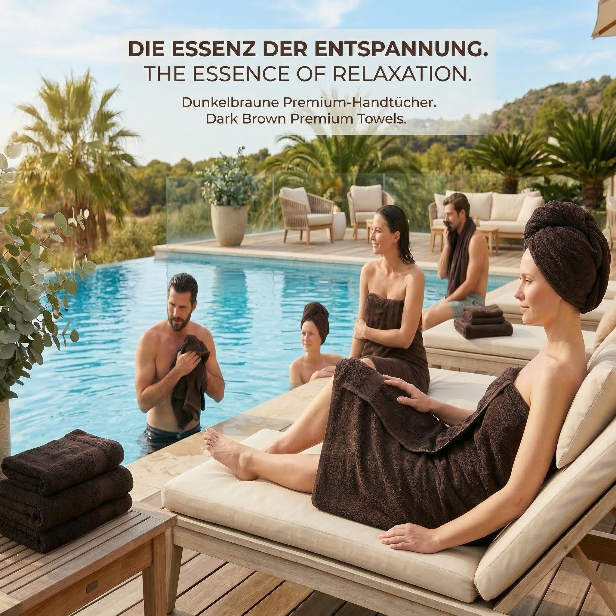 Betz Handtücher 10-teiliges Handtuch Set Premium, 100% Baumwolle (10-St), 4 Handtücher 50x100 cm, 2 Duschtücher 70x140 cm, 2 Gästetücher 30x50 – Bild 3 von 5