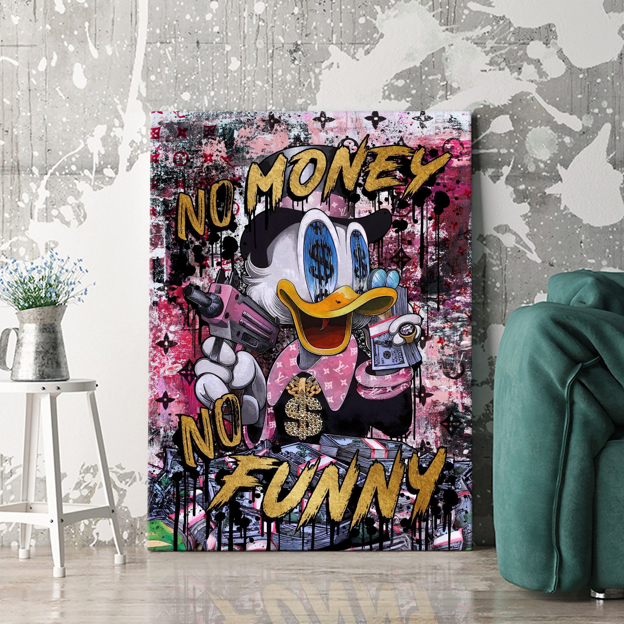 Artmazing Leinwandbild Dagobert Off The Chain, günstig online kaufen
