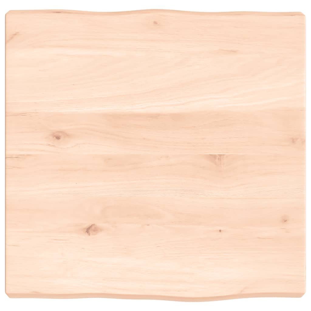 Unbehandelt Massivholz 40x40x(2-4) St) cm Baumkante furnicato Tischplatte (1
