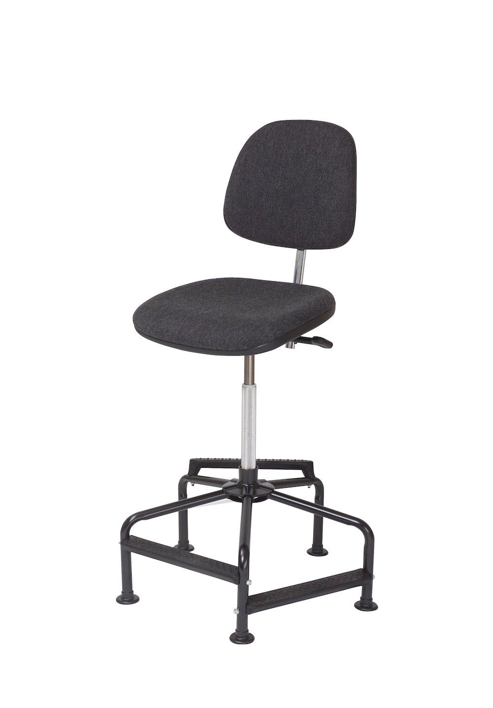 PROREGAL® Drehstuhl Arbeitsstuhl Arlington High, Sitzh. 48-88cm, tdw 110kg, Schwarz