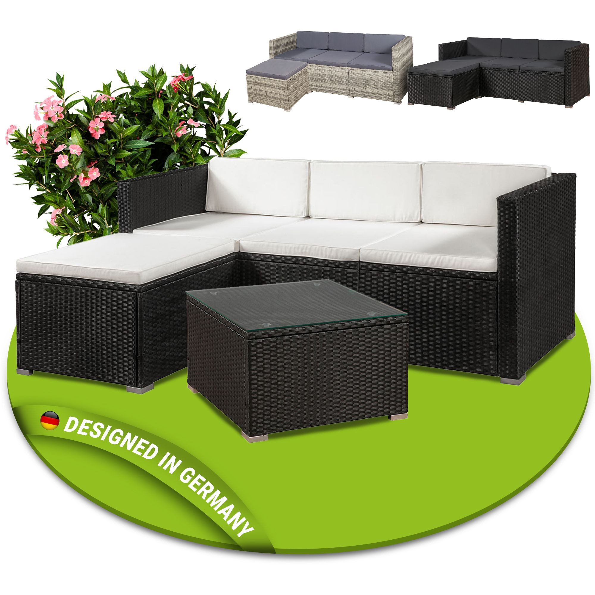JUSKYS Gartenlounge-Set PUNTA CANA Creme