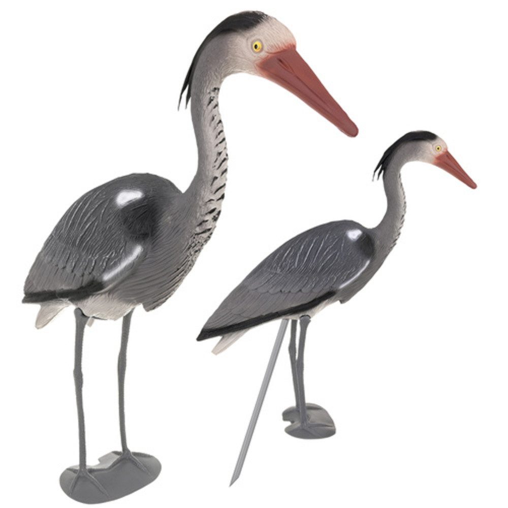 Gardlov Gartenfigur Gartendekoration Reiherfigur Gartenornament, (Spar-Set, 1 St., 66 cm große Silhouette), schützt Ihre Fische im Teich vor ungebetenen gefiederten Besuchern