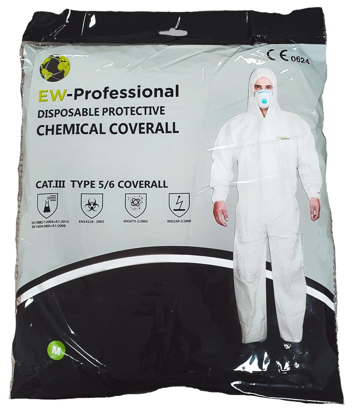 made2trade Overall Einweg Overall Schutz Anzug mit Kapuze - Kategorie 3 Typ 5 & 6