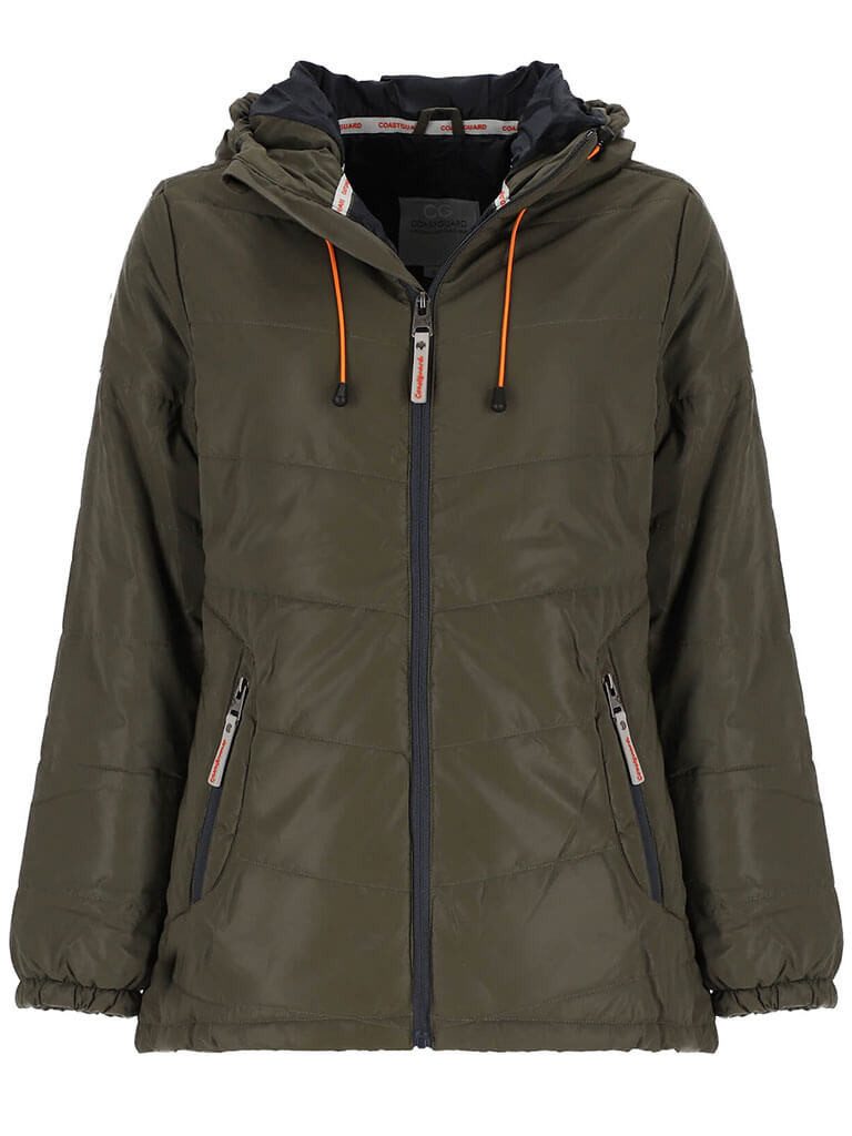 Coastguard Steppjacke Damen Jacke reflektierend mit Kapuze - Gesteppte Jack günstig online kaufen