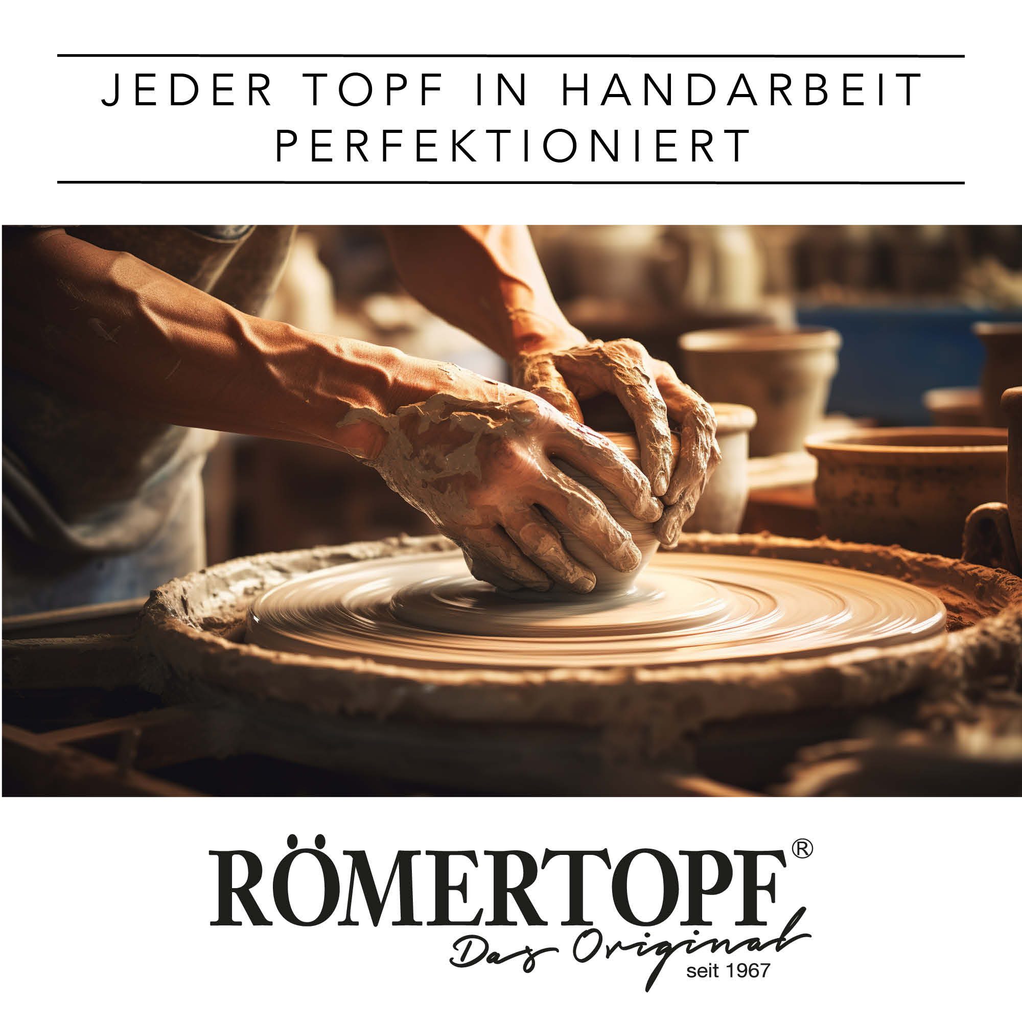 RÖMERTOPF Vorratsdose Brottopf oval MEDI 2,3 Liter - Keramik Brotkasten, Keramik, (Set), aus Naturton