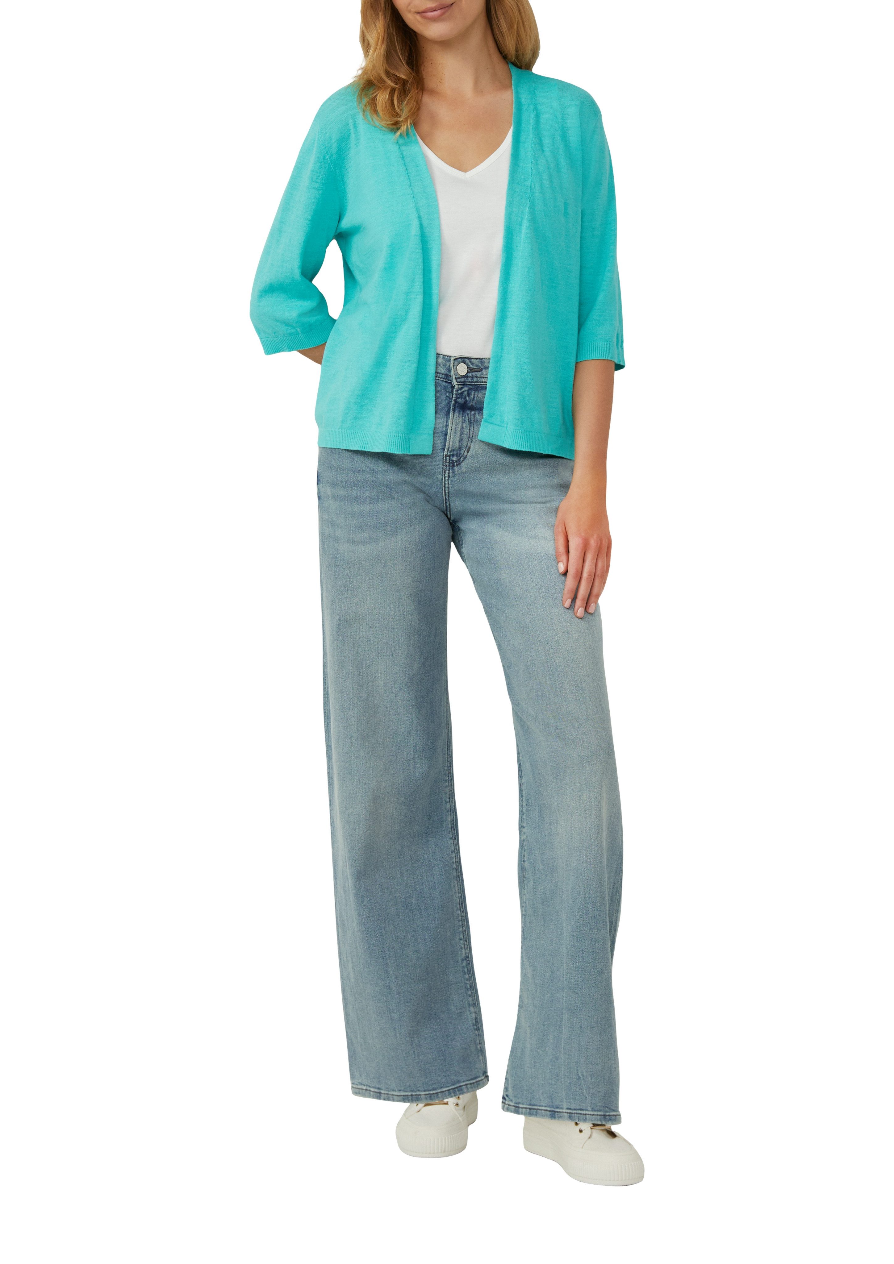 s.Oliver Cardigan ohne Verschluss und 3/4-Arm günstig online kaufen