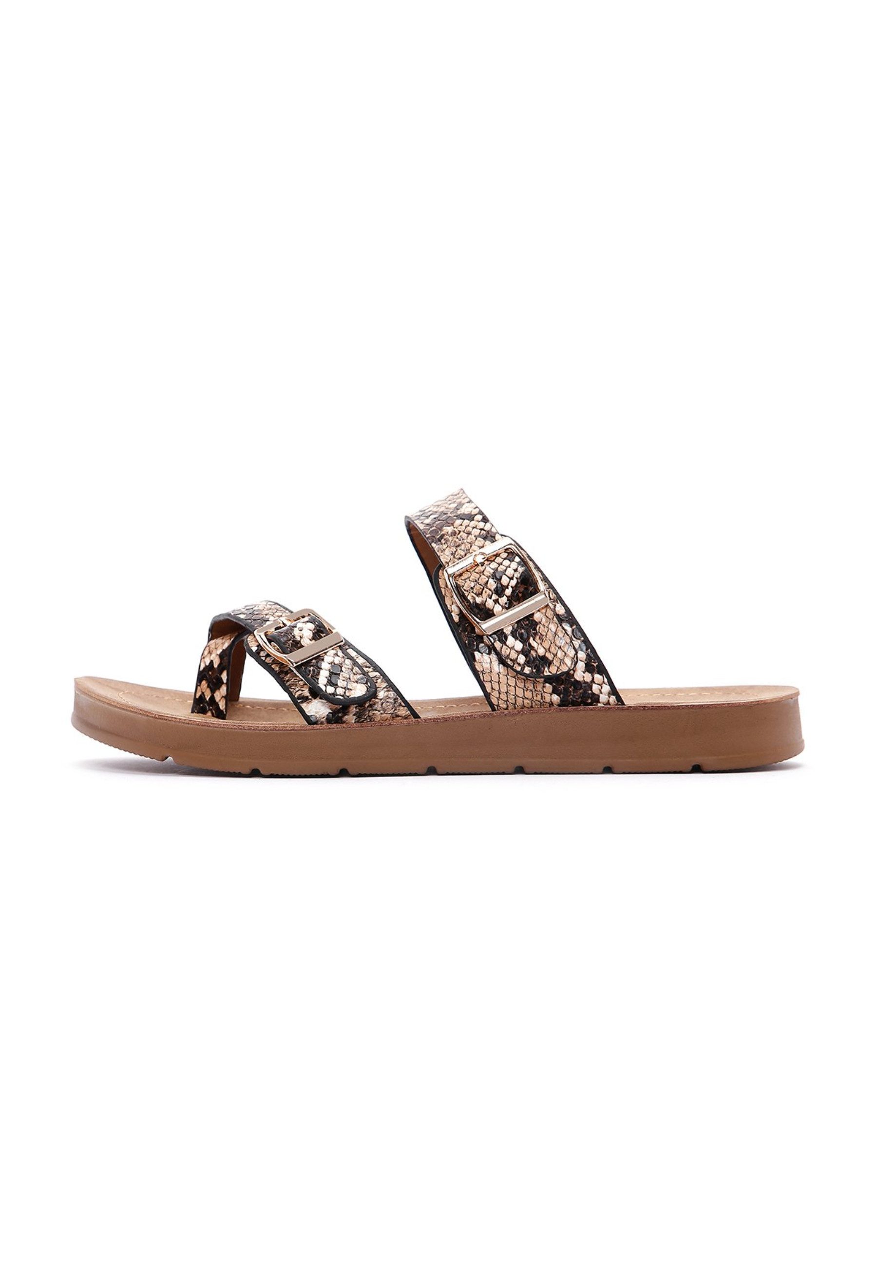 Pantoletten aus Kunstleder Mules