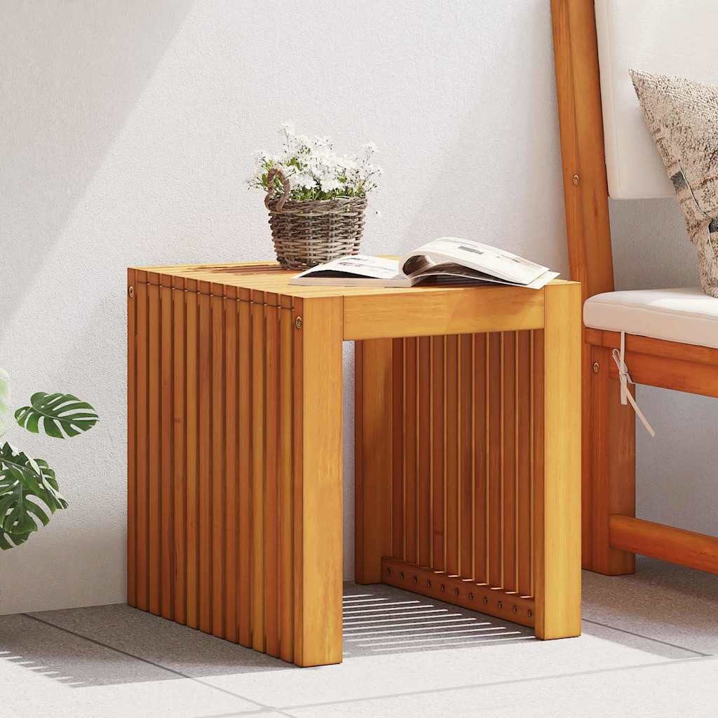 vidaXL Gartentisch Beistelltisch Öl-Natur 43 x 36 x 40 cm Massivholz (1-St)