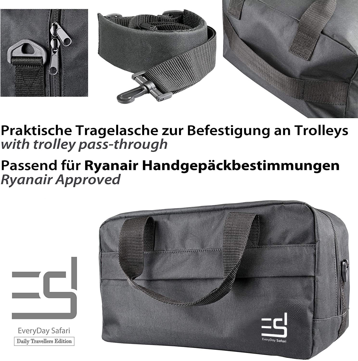 EveryDay Safari Reiserucksack »Handgepäck Reisetasche für Ryanair, Eurowings  und Co. in 40x20x25cm und 20L Volumen.« online kaufen | OTTO