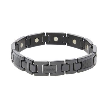 JuwelmaLux Armband JuwelmaLux Magnetarmband Titan Ionen schwarz plattiert, Carbon effekt (kein Set, 1-tlg., kein Set)