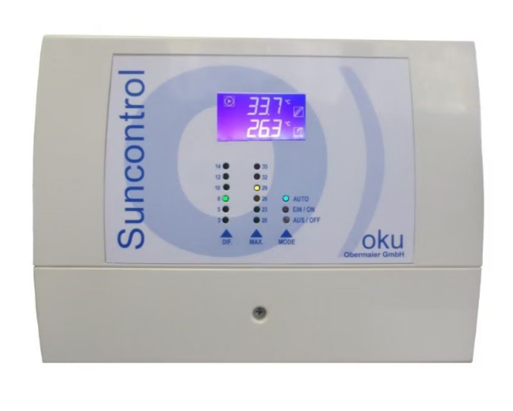 OKU Pool-Solarabsorber OKU Suncontrol Solarsteuerung Solar-Differenztemperaturregler