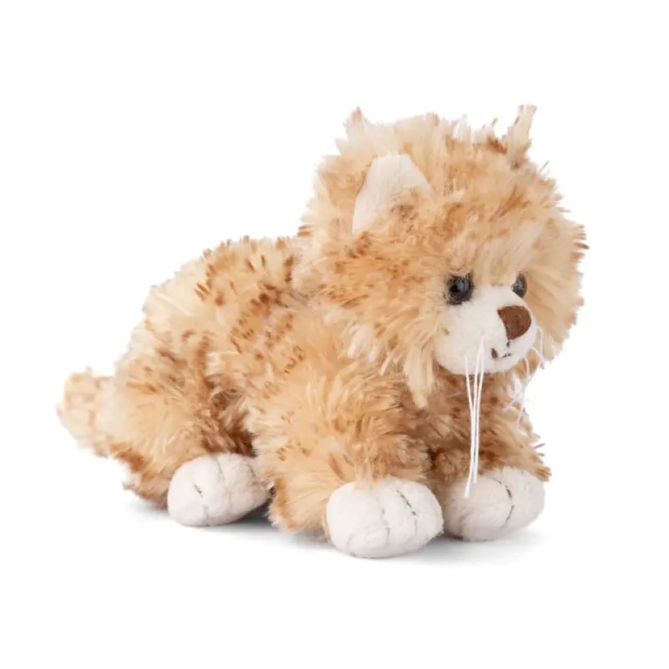 Bukowski Kuscheltier Katze Loke rot 18 cm weiße Schleife Plüschtier