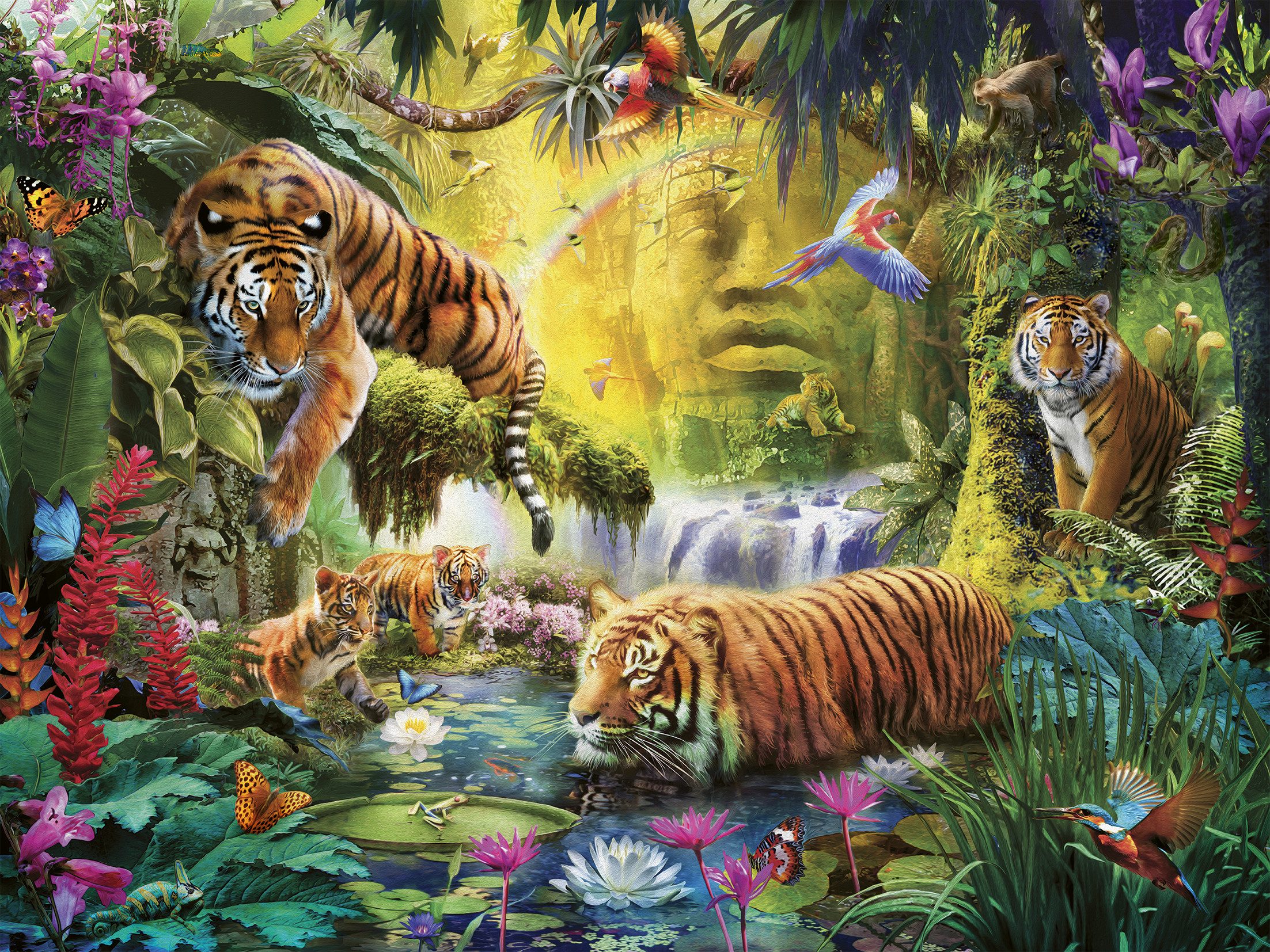 Ravensburger Puzzle Idylle am Wasserloch, 1500 günstig online kaufen
