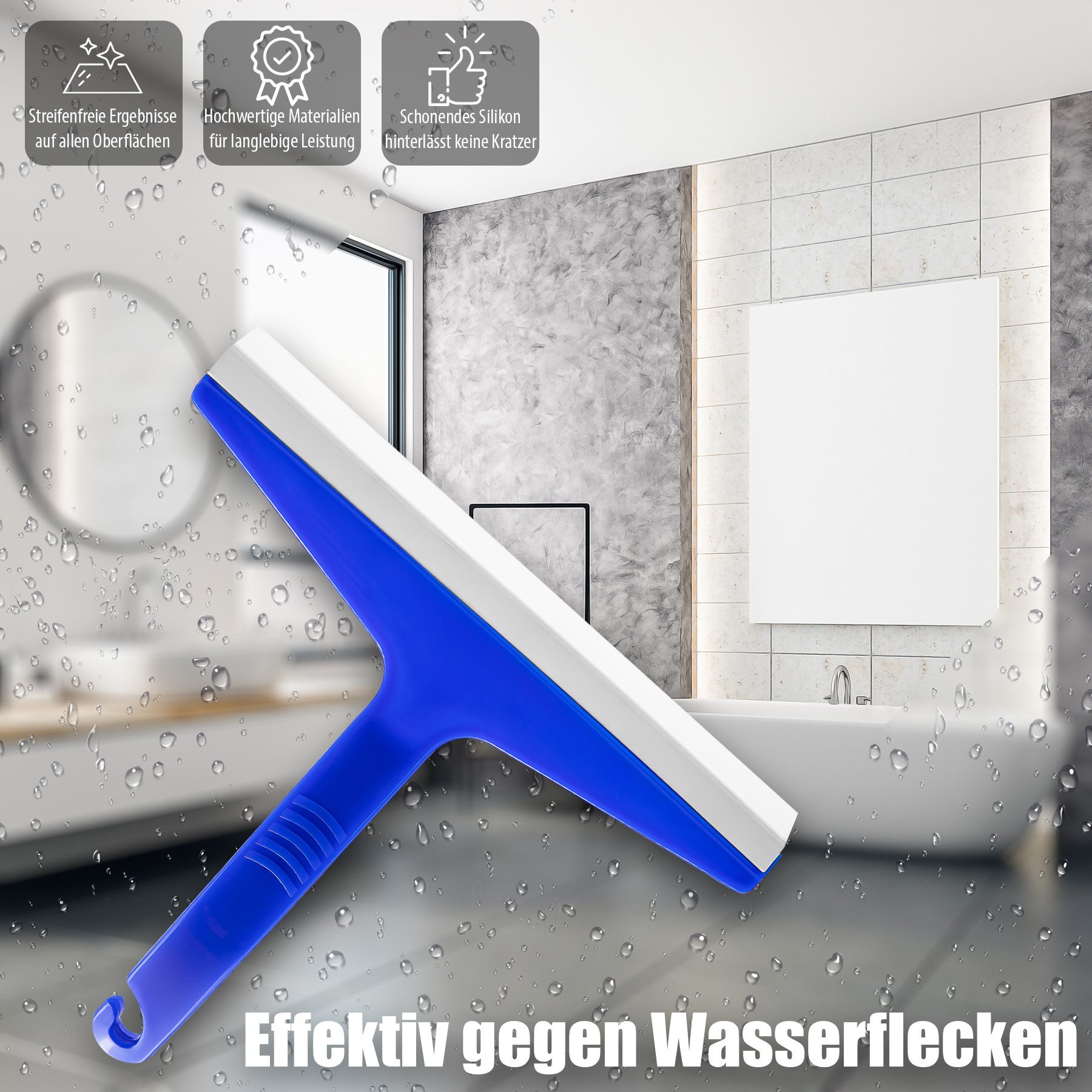 BigDean Duschabzieher Silikon 3 Stück Abzieher günstig online kaufen