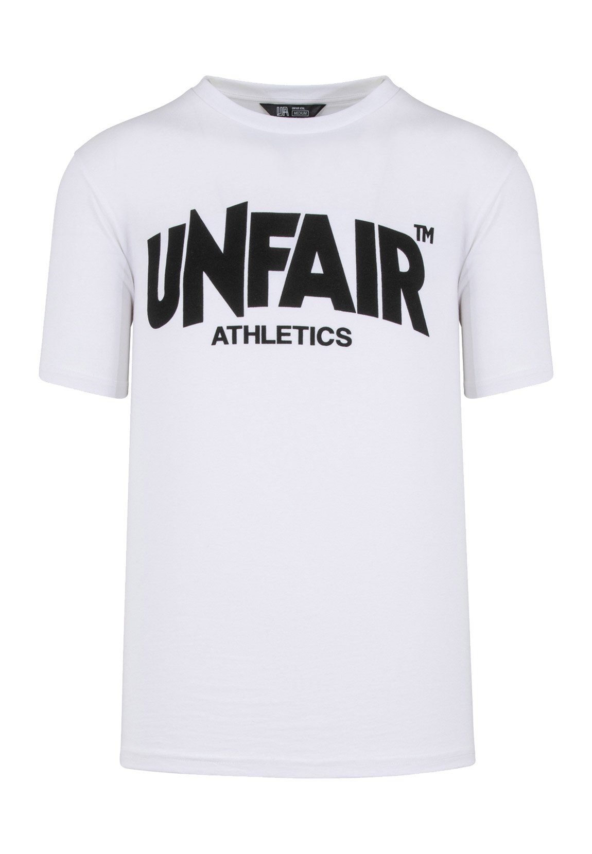 Unfair Athletics T-Shirt Unfair Athletics Herren T-Shirt CLASSIC LABEL UNFR19-002 White Weiß